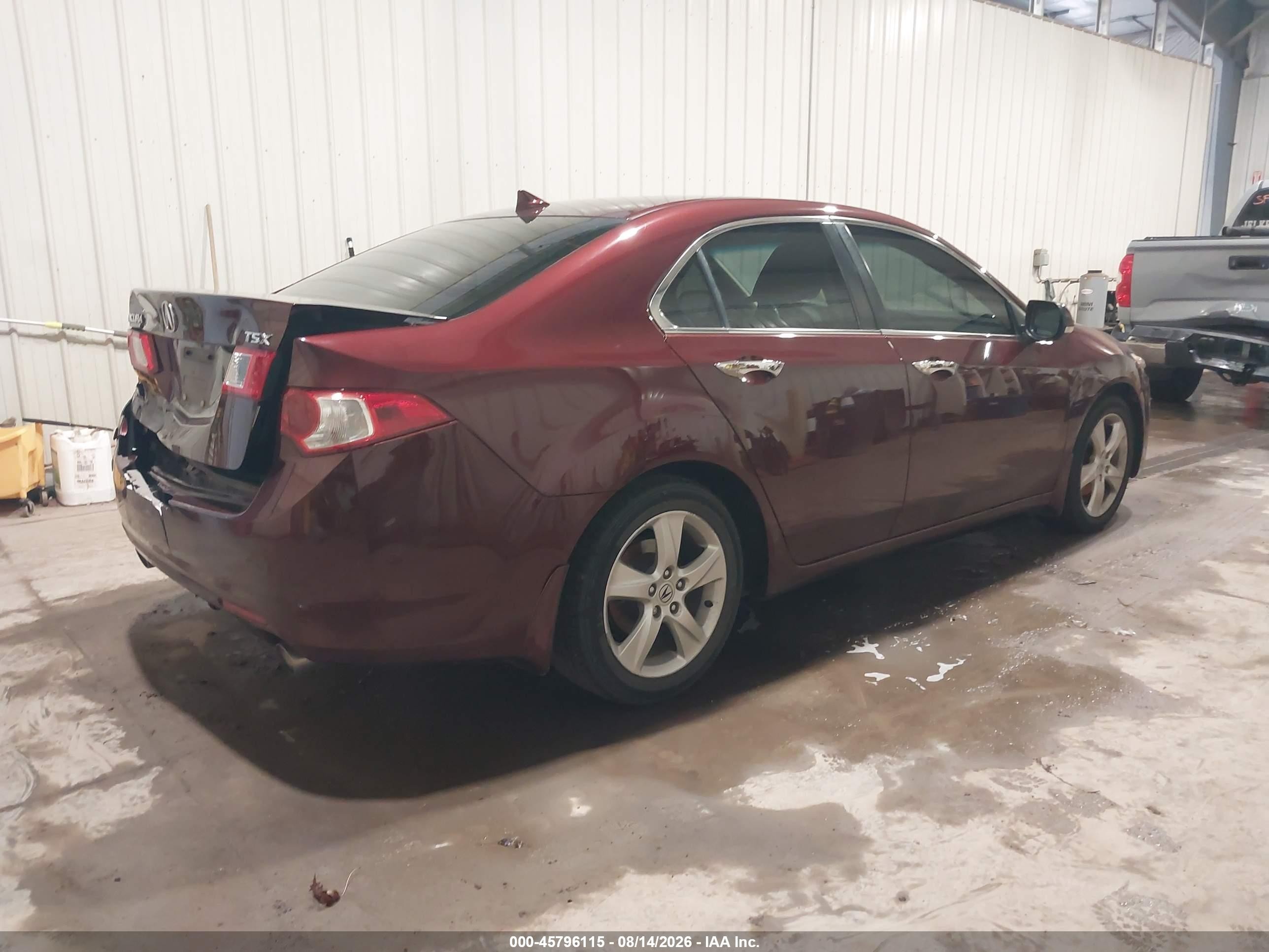 2010 Acura Tsx 2.4 Maroon vin: JH4CU2F67AC033164