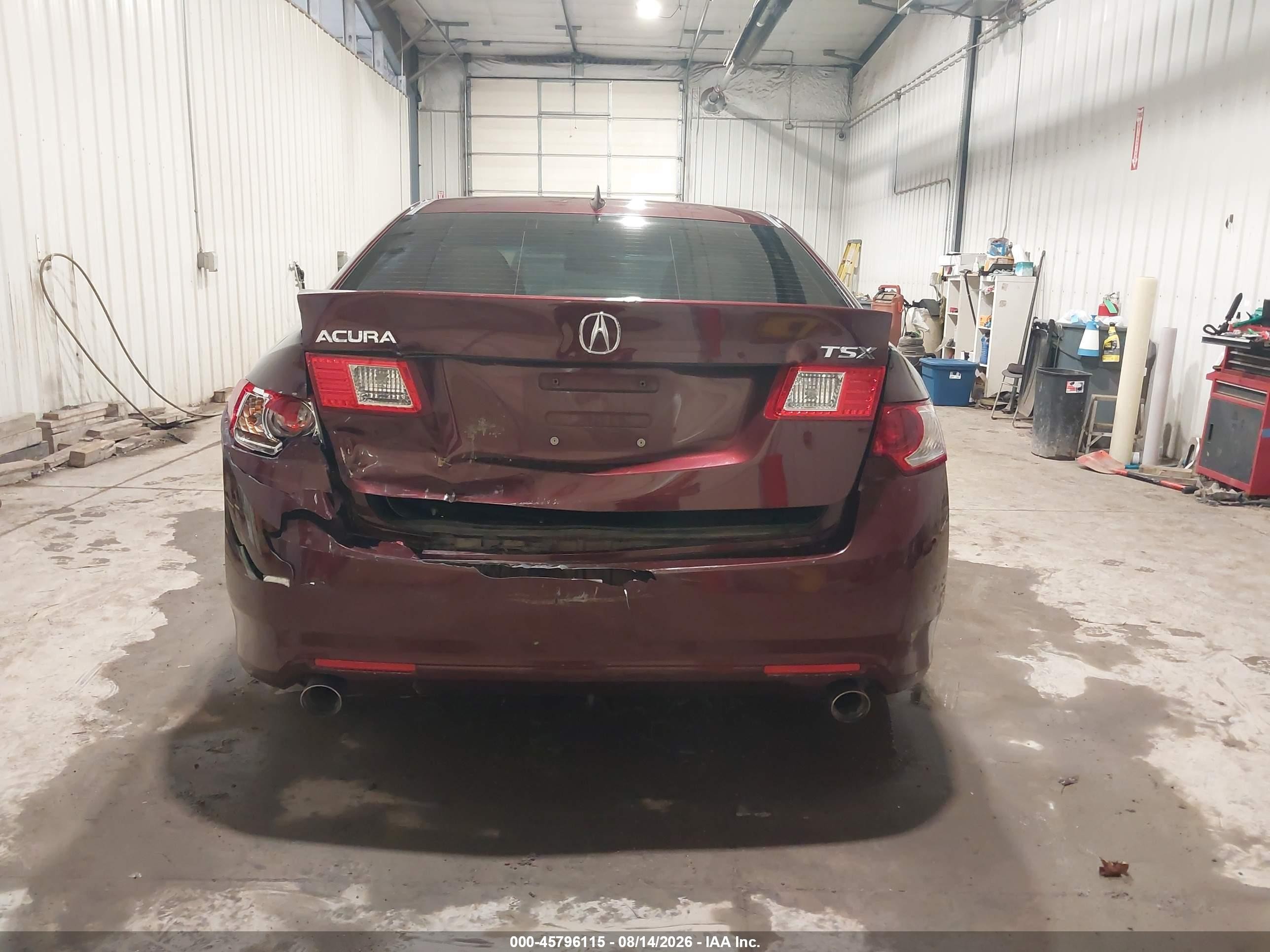2010 Acura Tsx 2.4 Maroon vin: JH4CU2F67AC033164