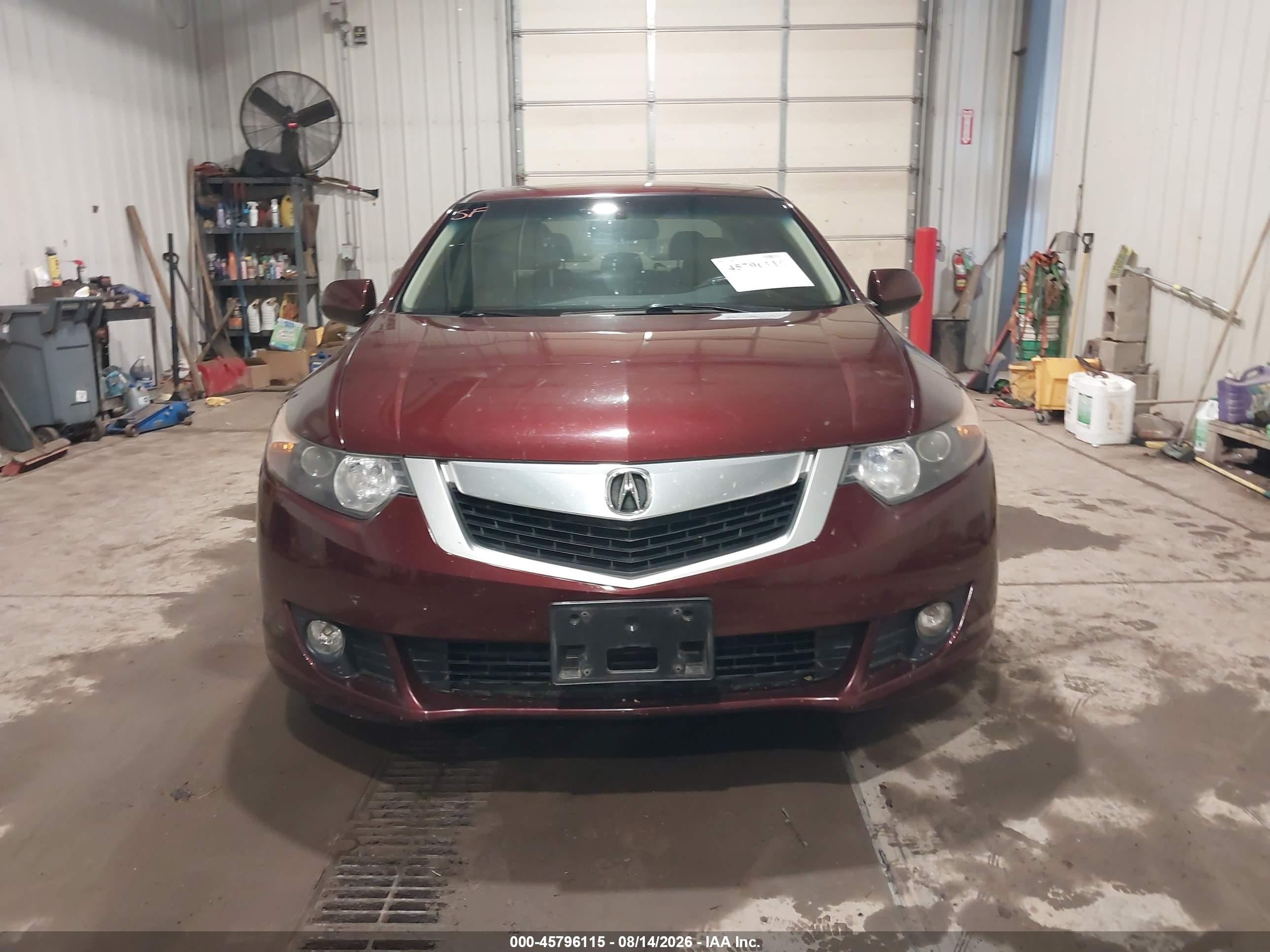 2010 Acura Tsx 2.4 Maroon vin: JH4CU2F67AC033164