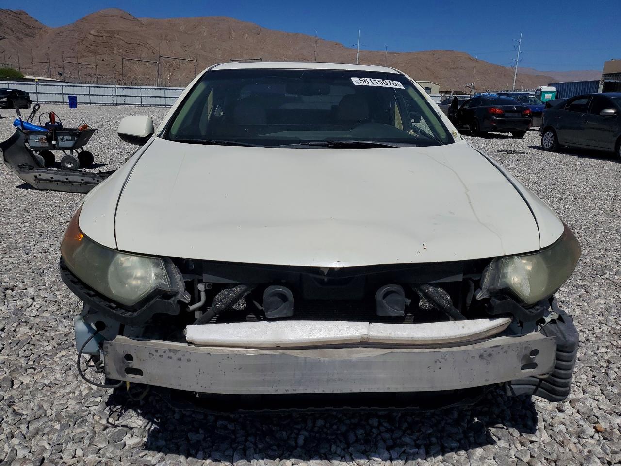 2010 Acura Tsx White vin: JH4CU2F67AC039272