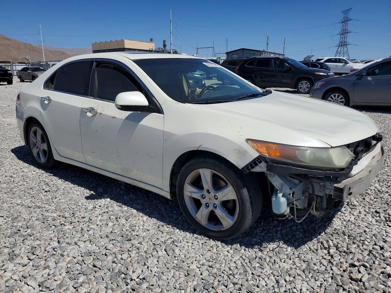 2010 Acura Tsx White vin: JH4CU2F67AC039272