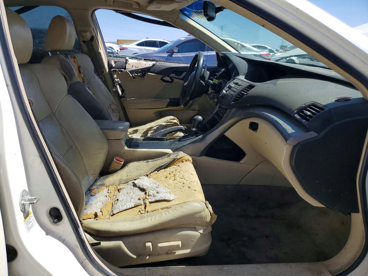 2010 Acura Tsx White vin: JH4CU2F67AC039272
