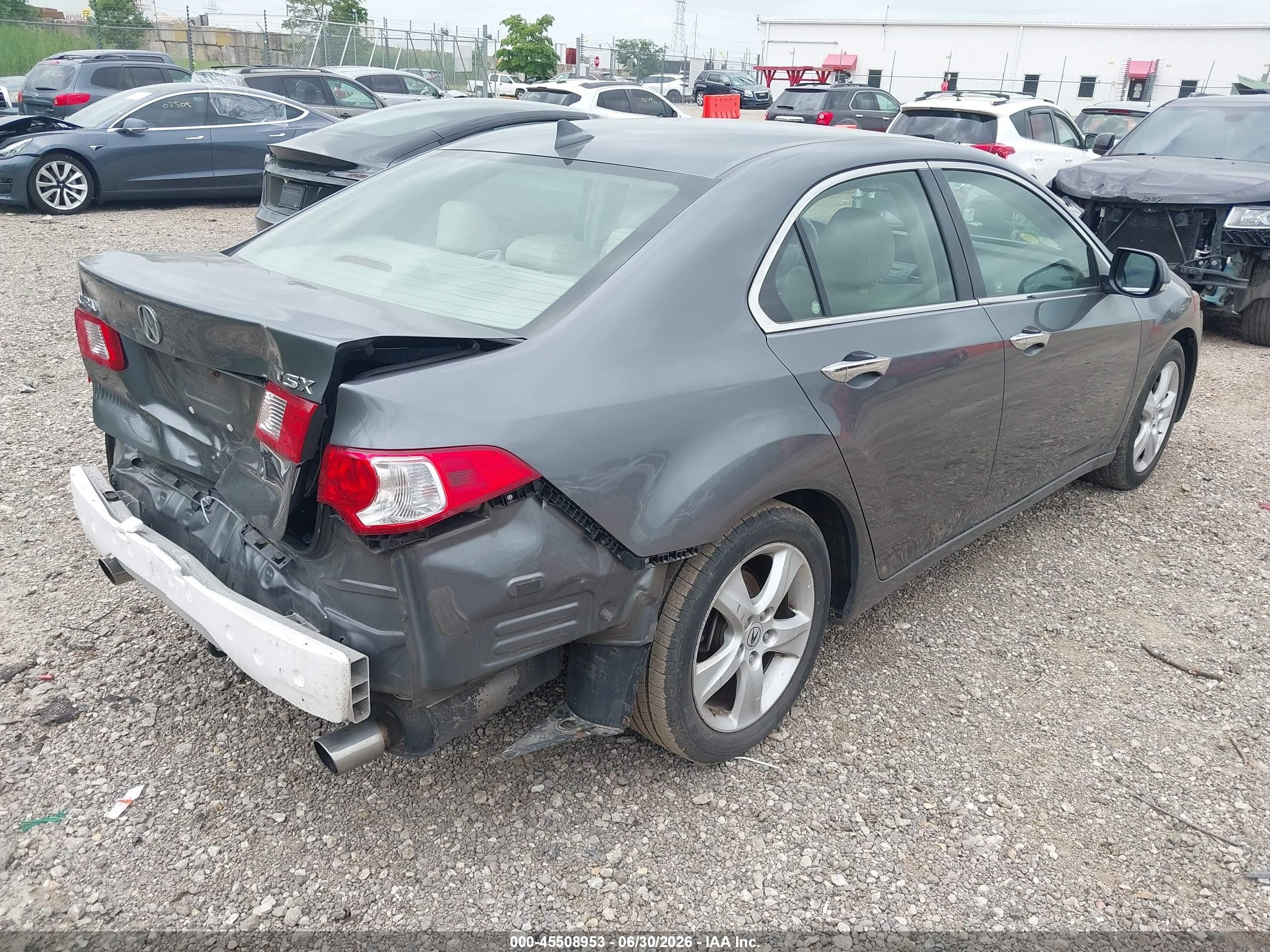2010 Acura Tsx 2.4 Gray vin: JH4CU2F67AC040910