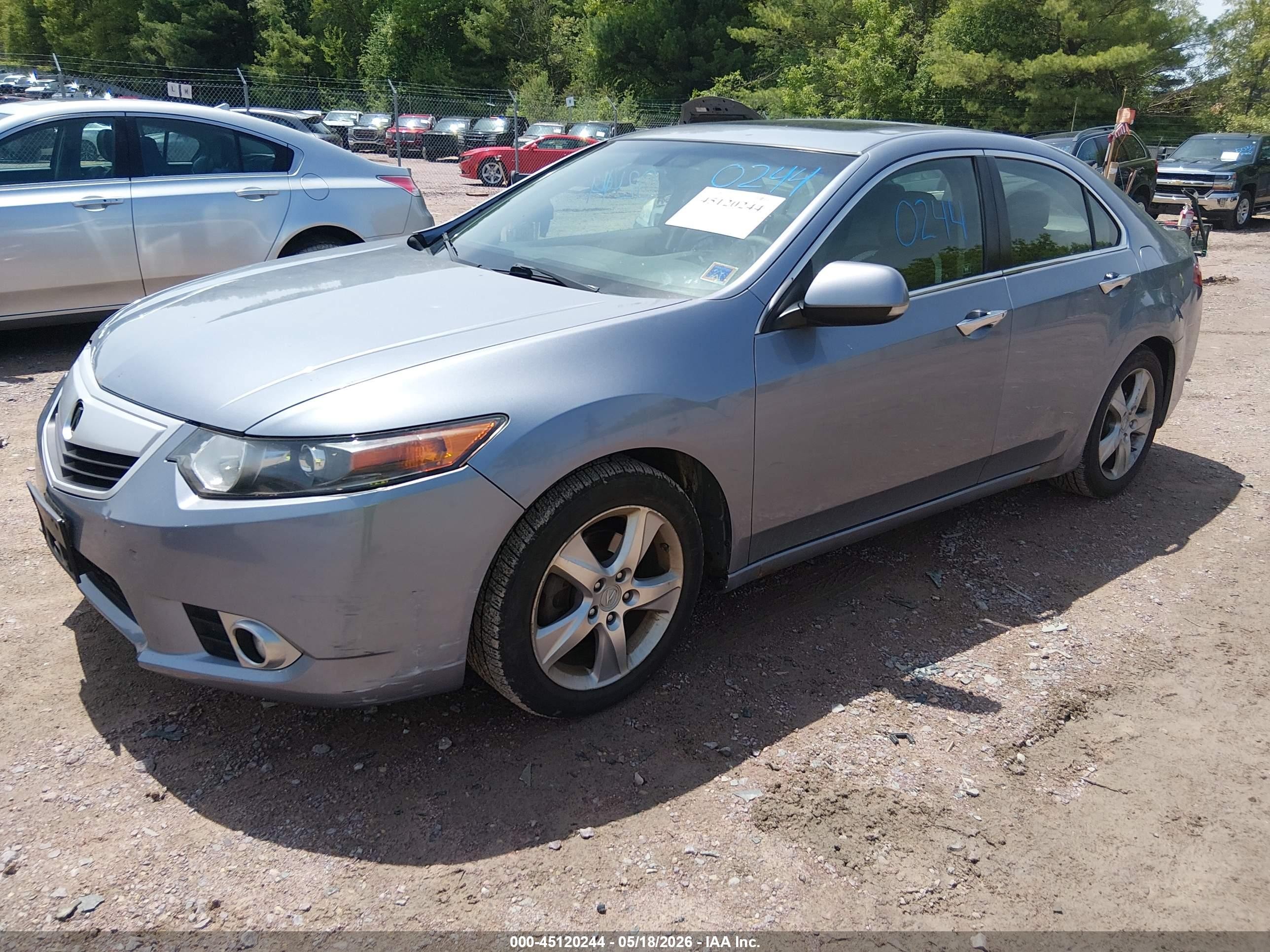2011 Acura Tsx 2.4 Серый vin: JH4CU2F67BC004698