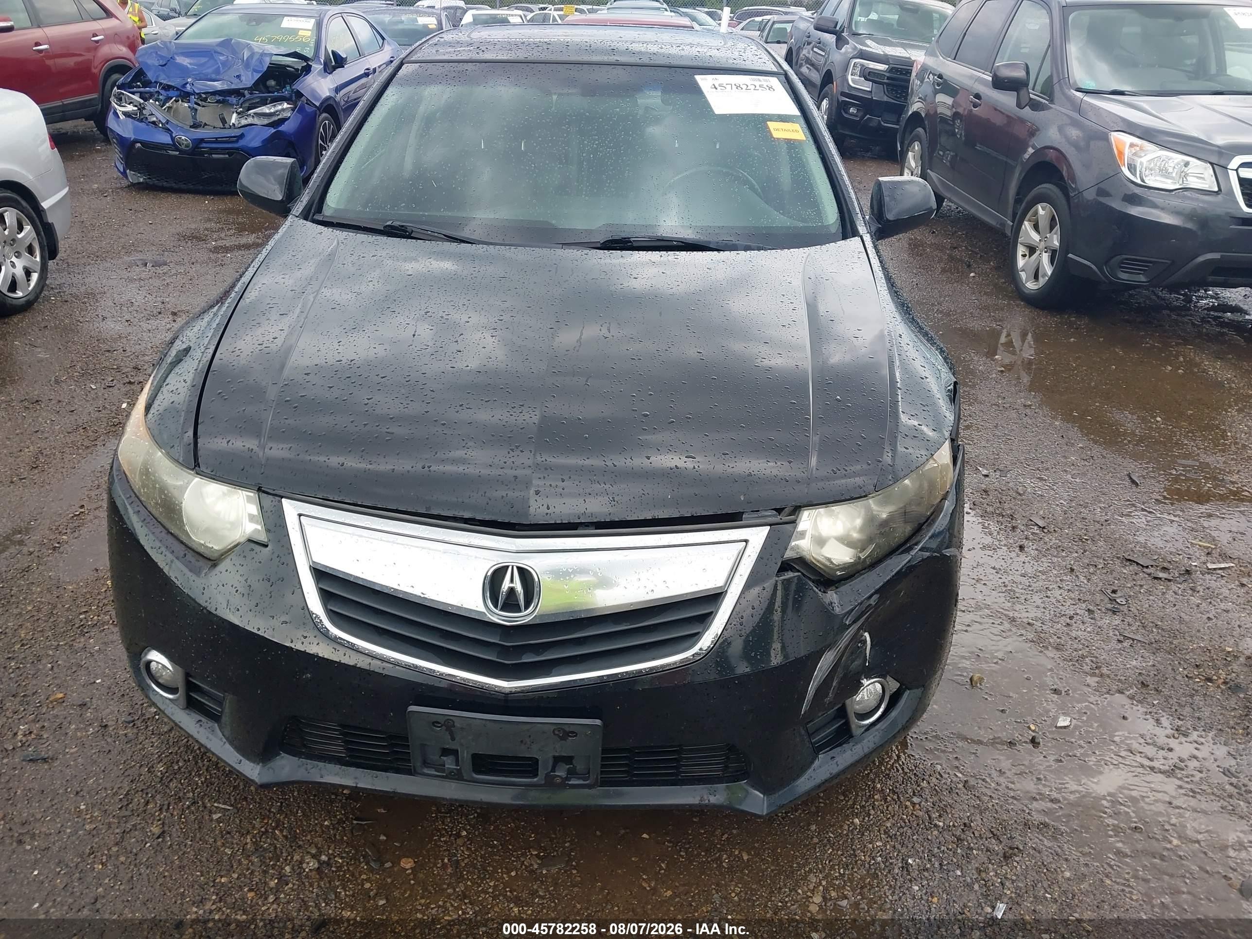 2011 Acura Tsx 2.4 Black vin: JH4CU2F67BC005480