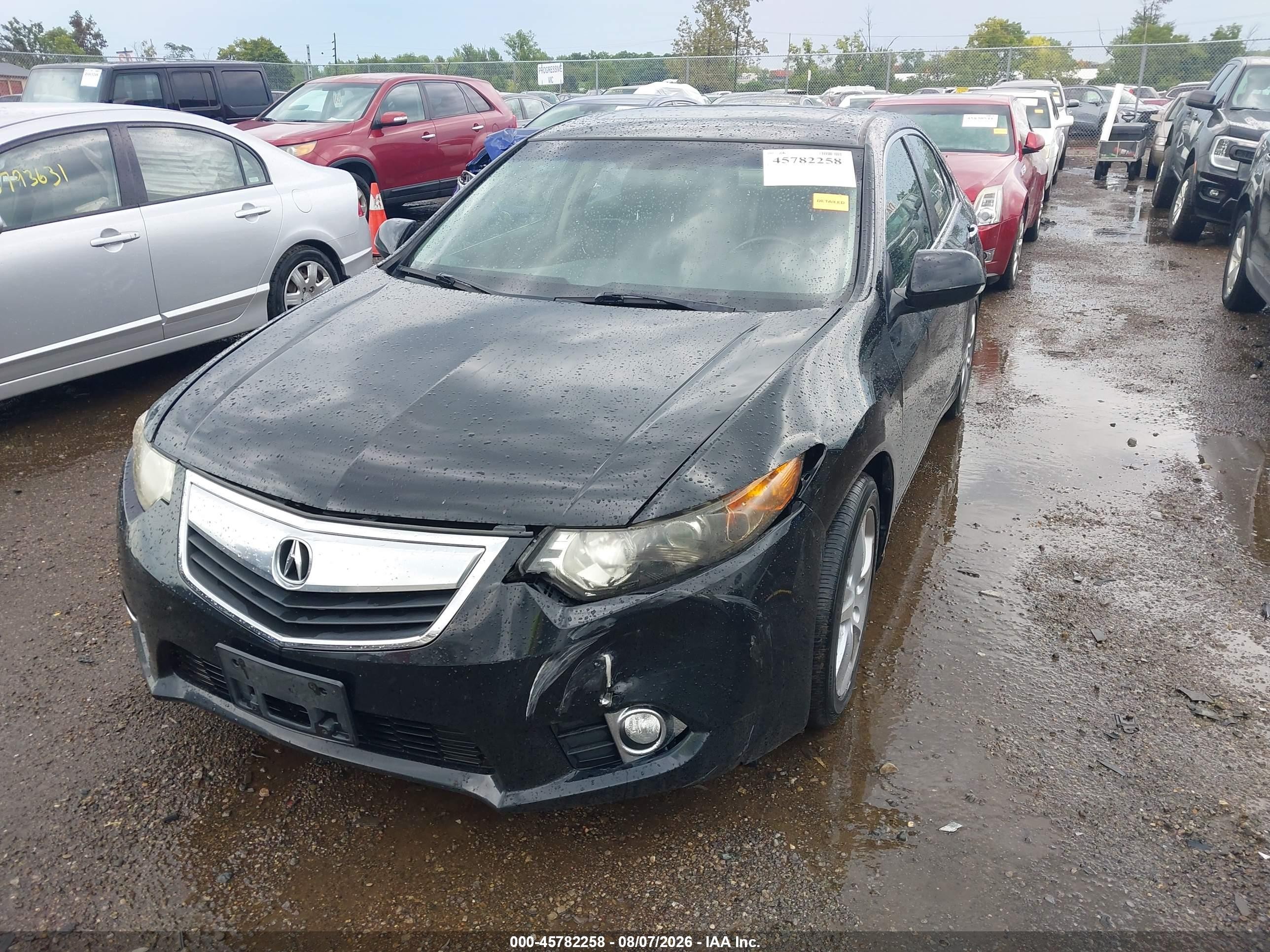 2011 Acura Tsx 2.4 Black vin: JH4CU2F67BC005480