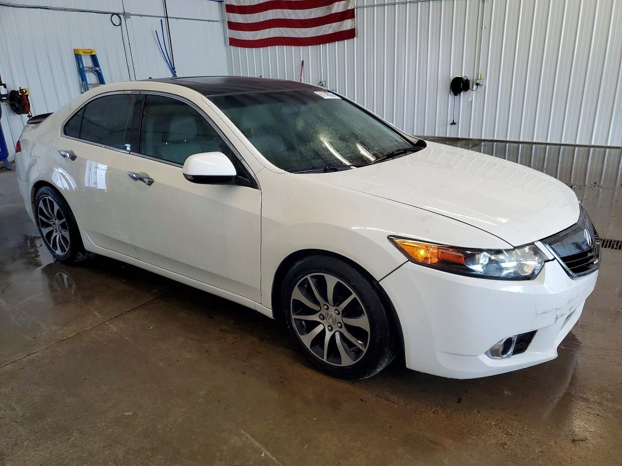 2011 Acura Tsx Белый vin: JH4CU2F67BC007309