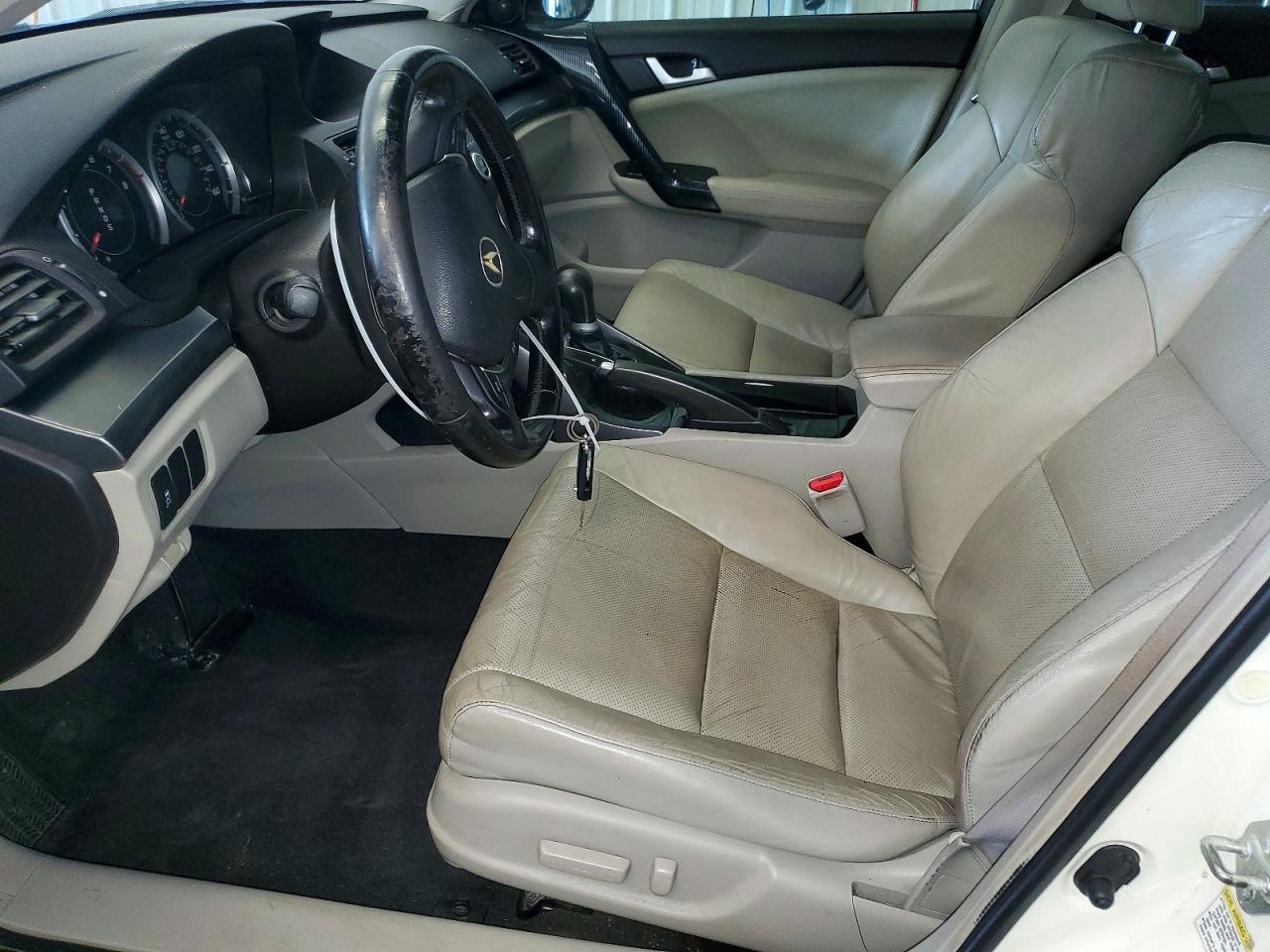 2011 Acura Tsx Белый vin: JH4CU2F67BC007309