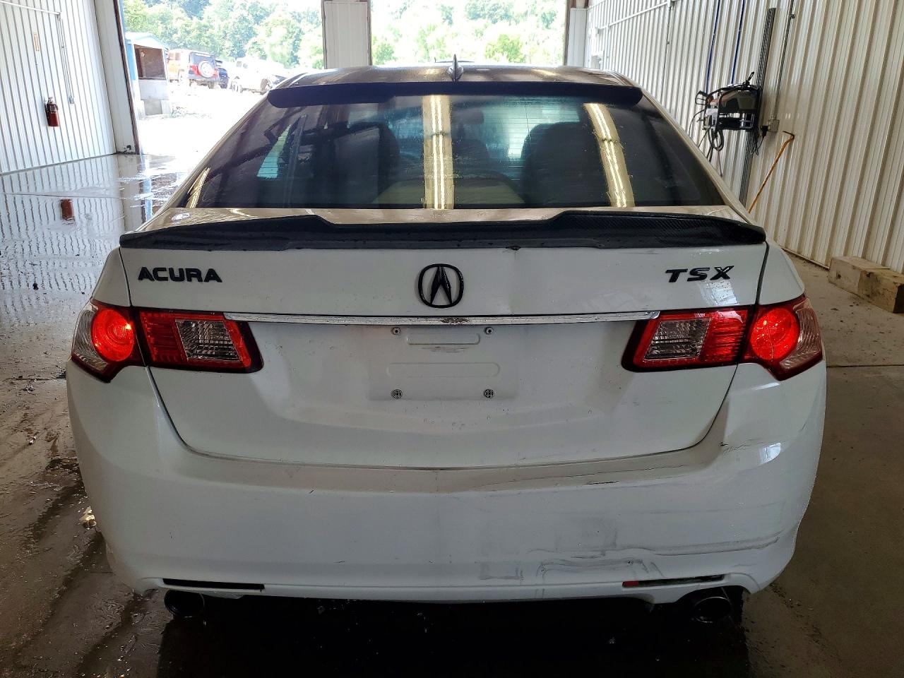 2011 Acura Tsx Белый vin: JH4CU2F67BC007309