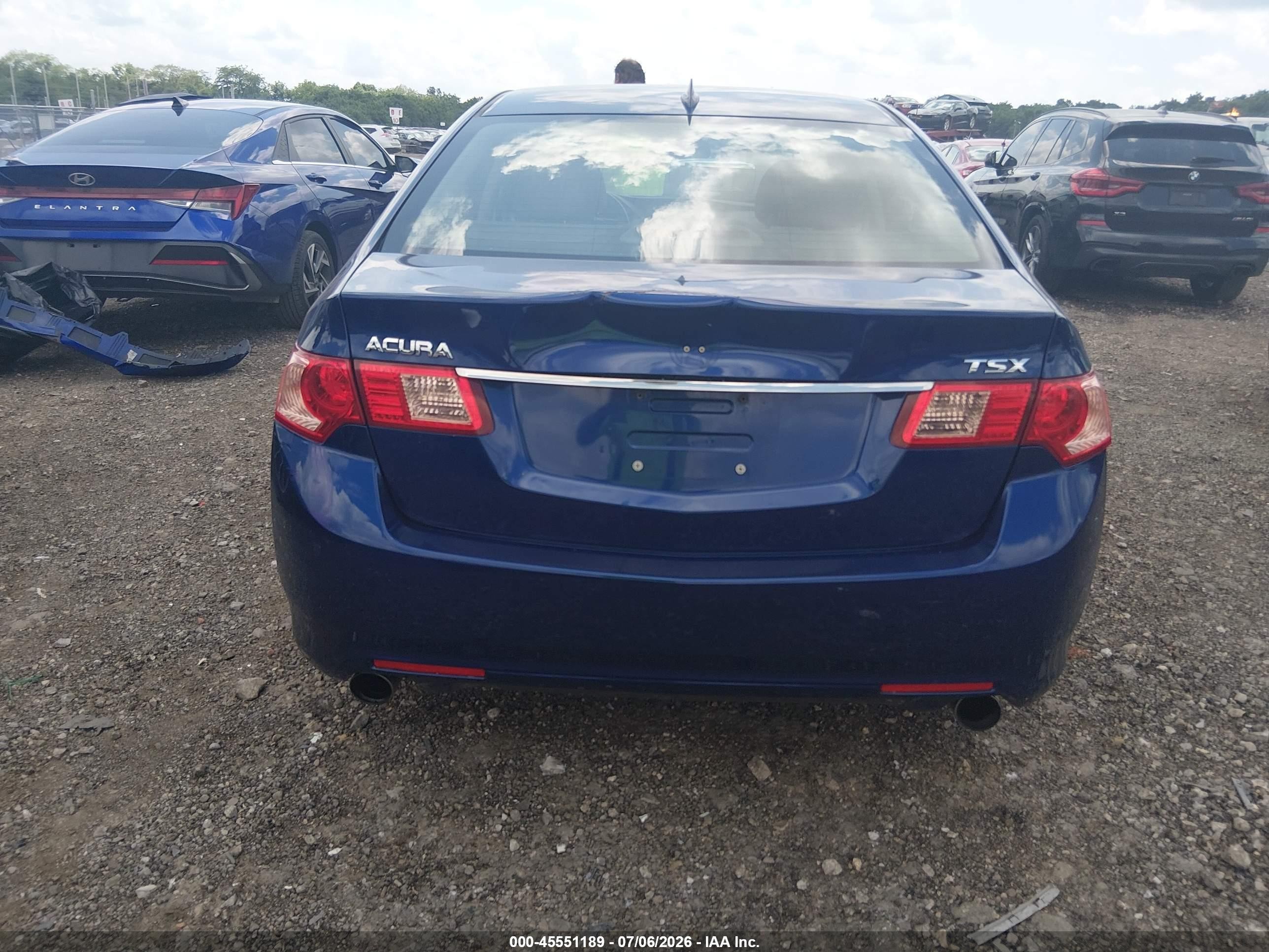 2011 Acura Tsx 2.4 Blue vin: JH4CU2F67BC007987
