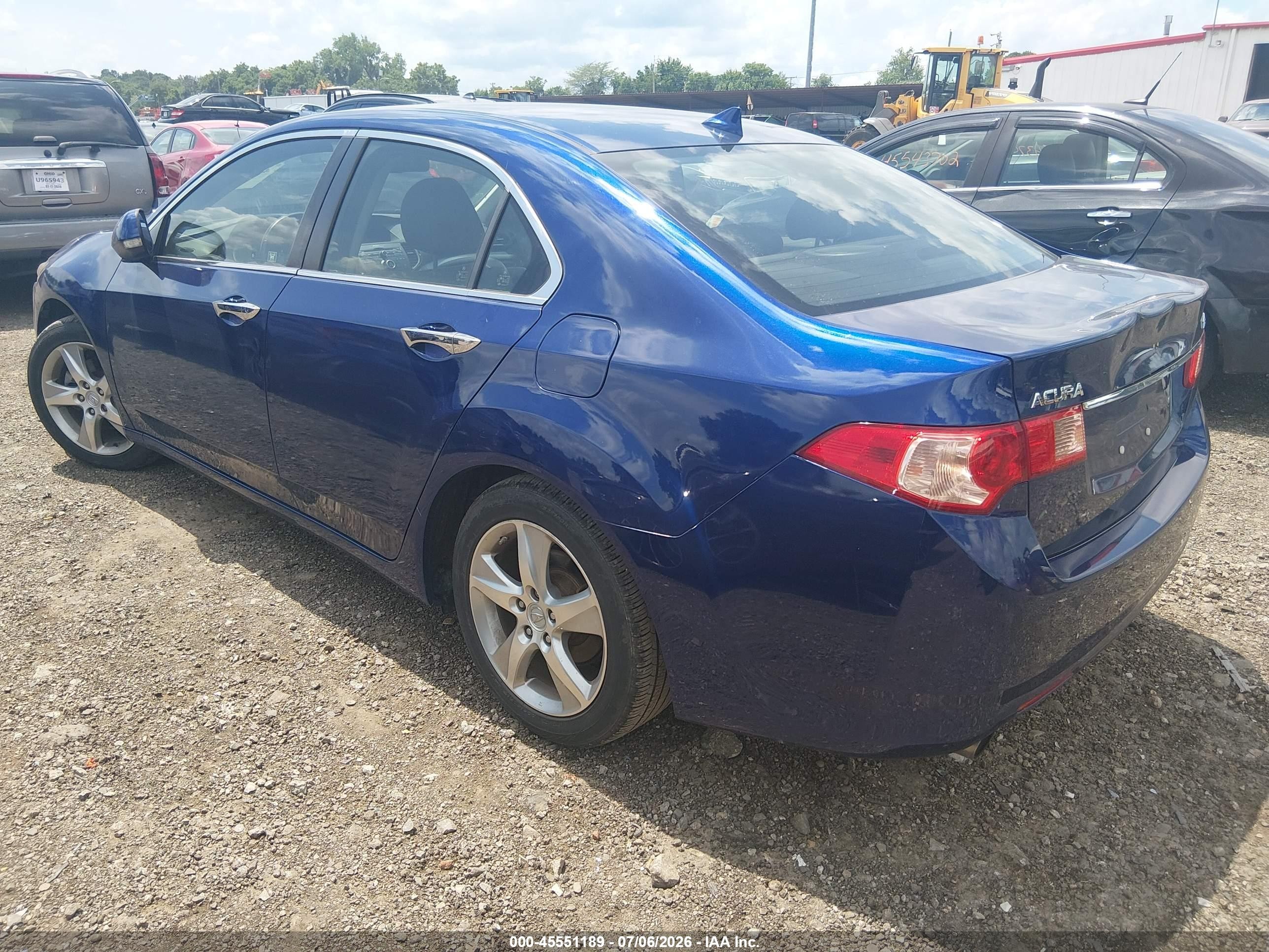 2011 Acura Tsx 2.4 Blue vin: JH4CU2F67BC007987