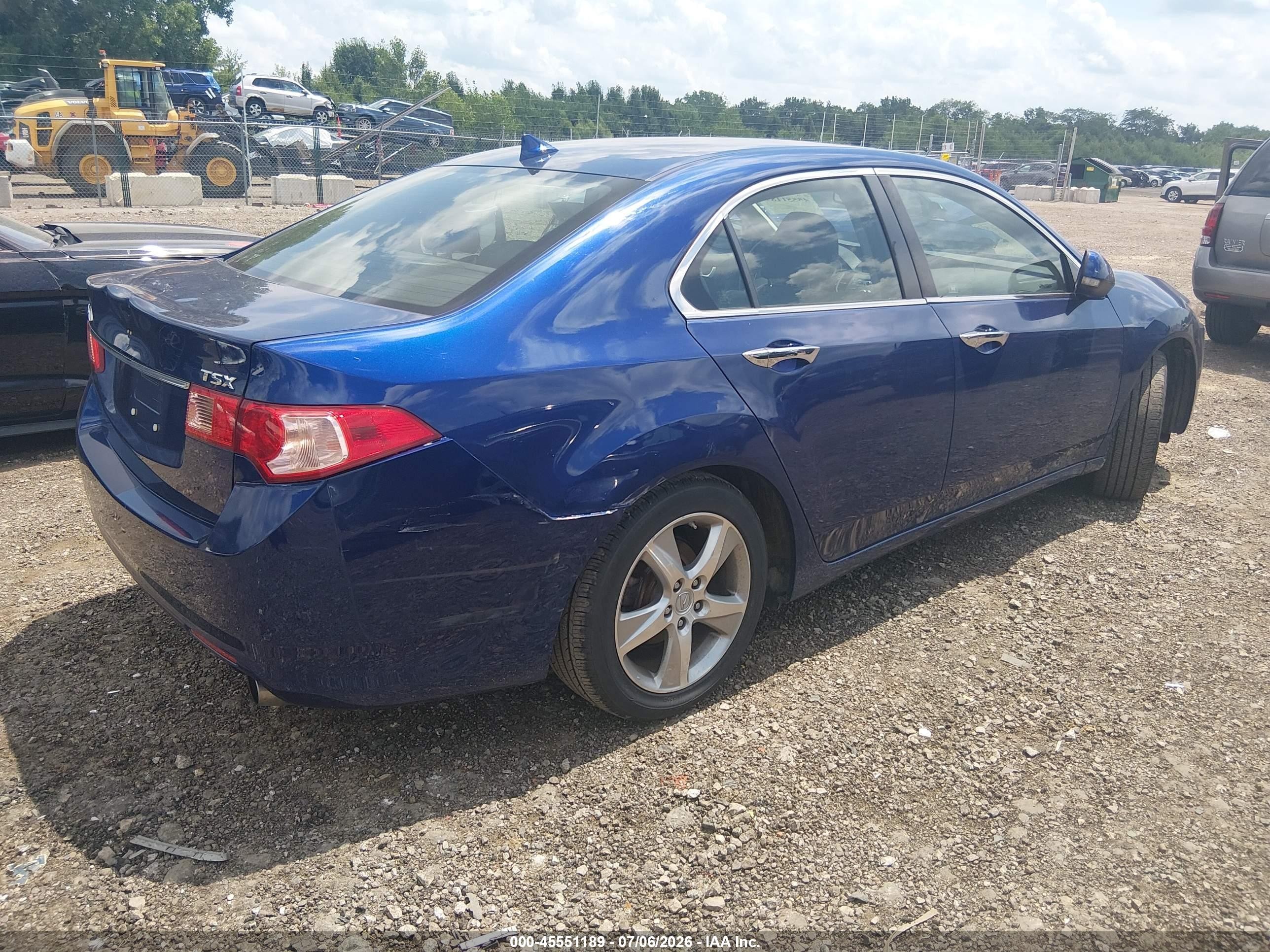 2011 Acura Tsx 2.4 Blue vin: JH4CU2F67BC007987