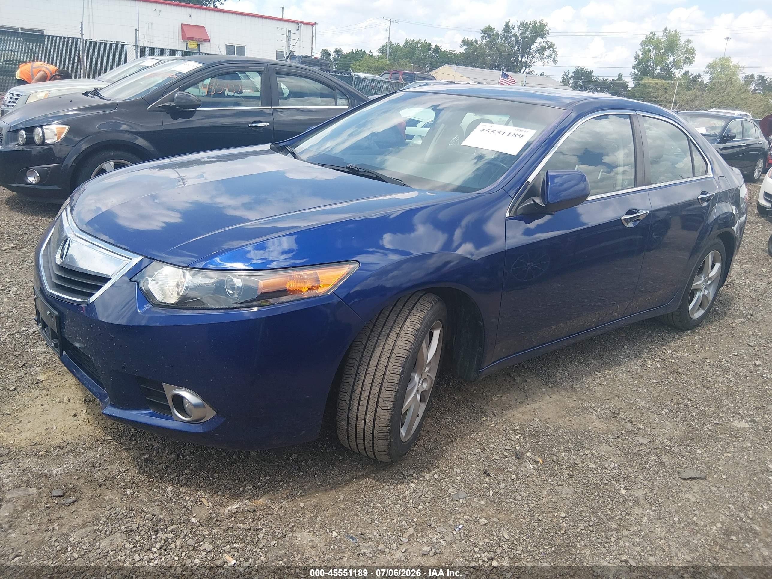 2011 Acura Tsx 2.4 Blue vin: JH4CU2F67BC007987
