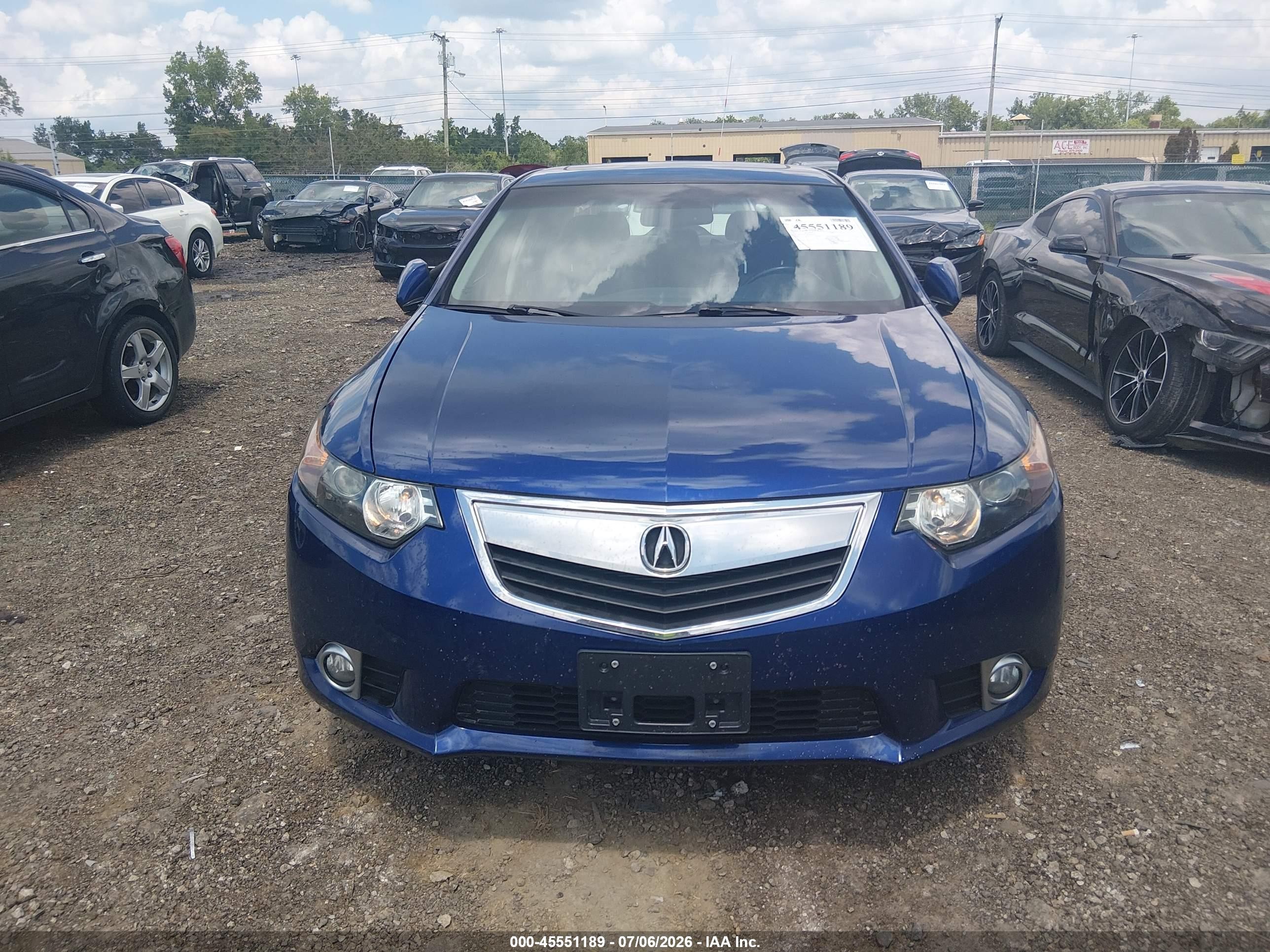 2011 Acura Tsx 2.4 Blue vin: JH4CU2F67BC007987