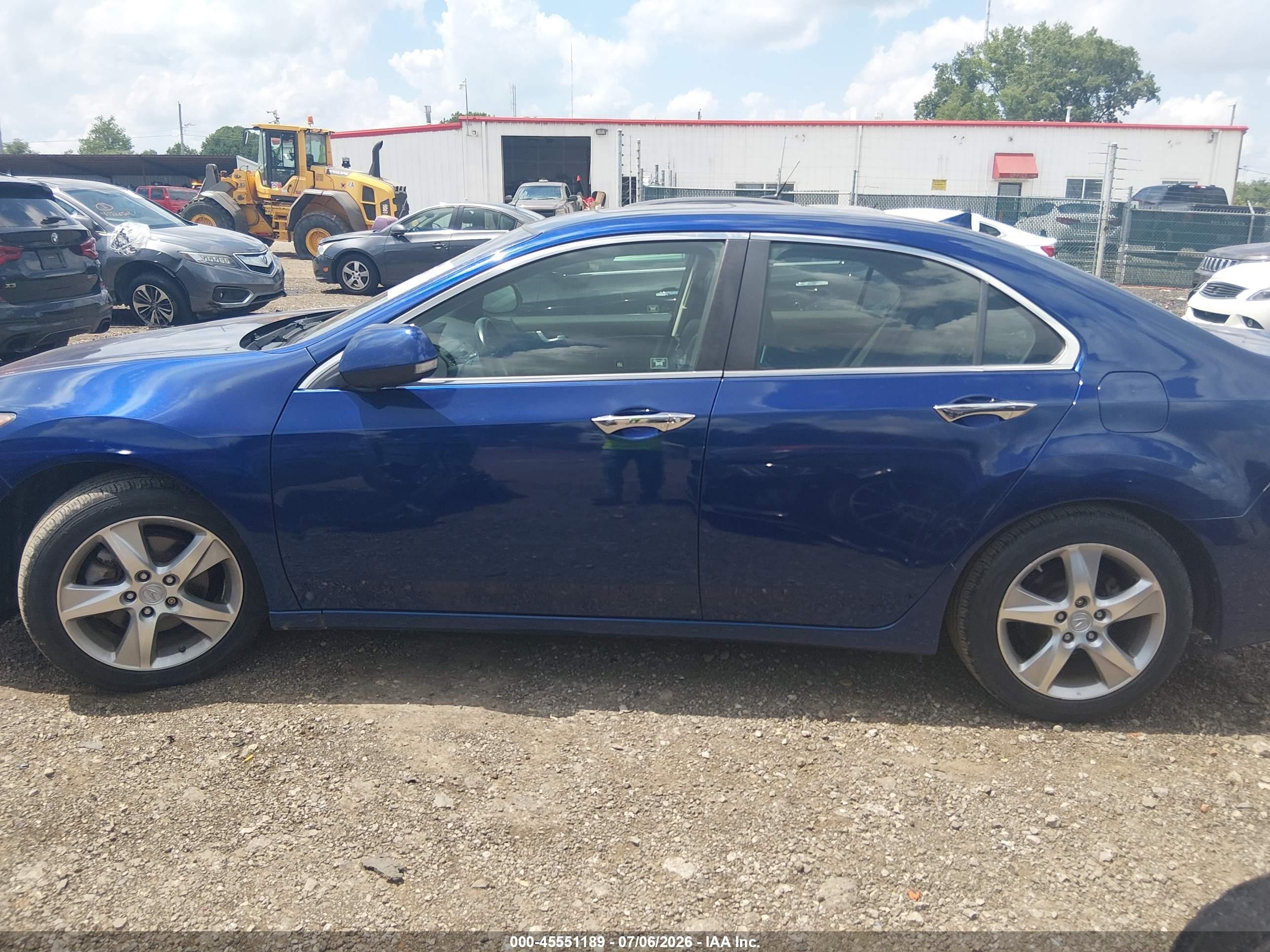 2011 Acura Tsx 2.4 Blue vin: JH4CU2F67BC007987