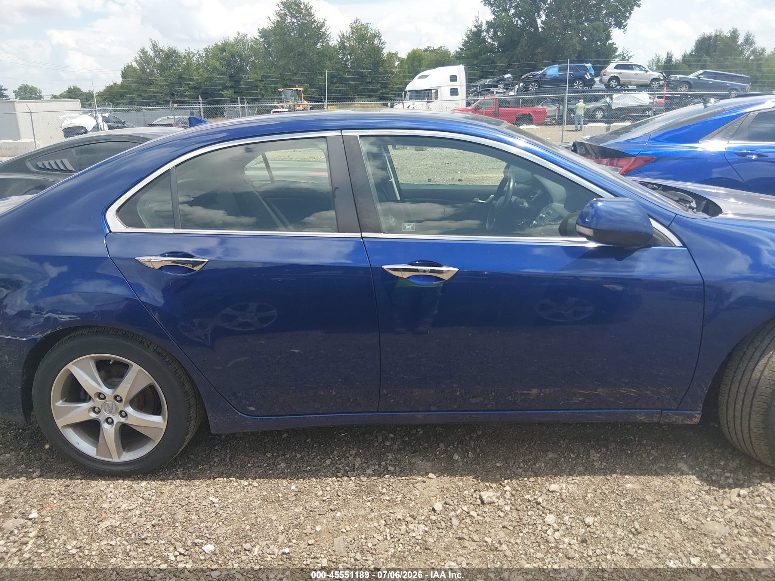 2011 Acura Tsx 2.4 Blue vin: JH4CU2F67BC007987