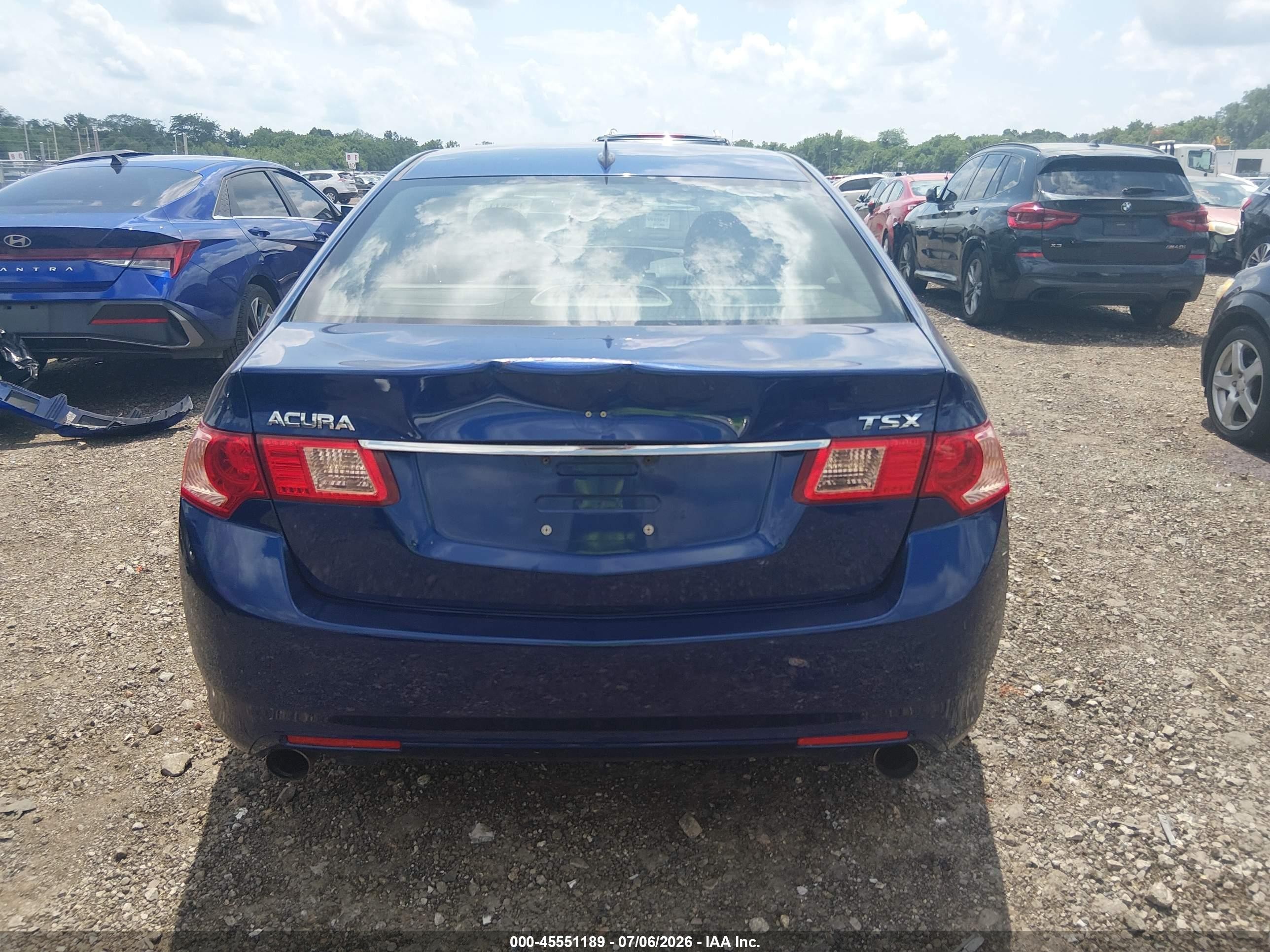 2011 Acura Tsx 2.4 Blue vin: JH4CU2F67BC007987