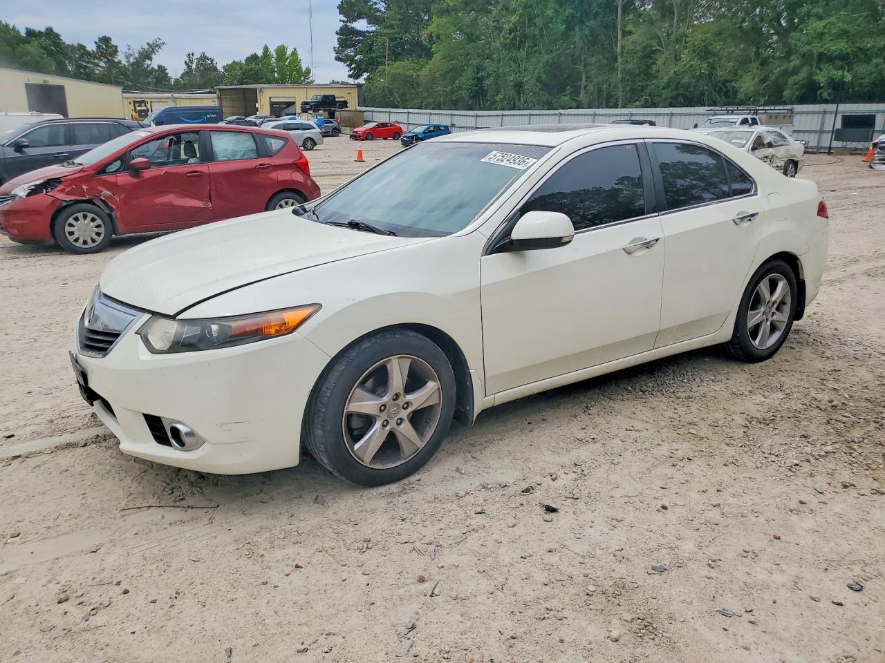 2011 Acura Tsx White vin: JH4CU2F67BC014356