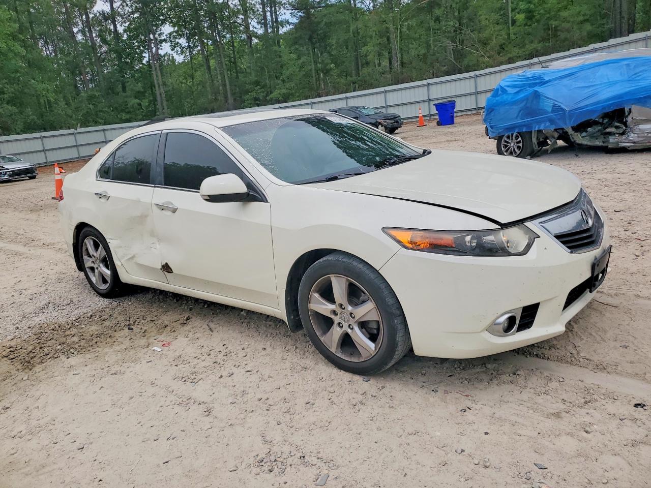 2011 Acura Tsx White vin: JH4CU2F67BC014356