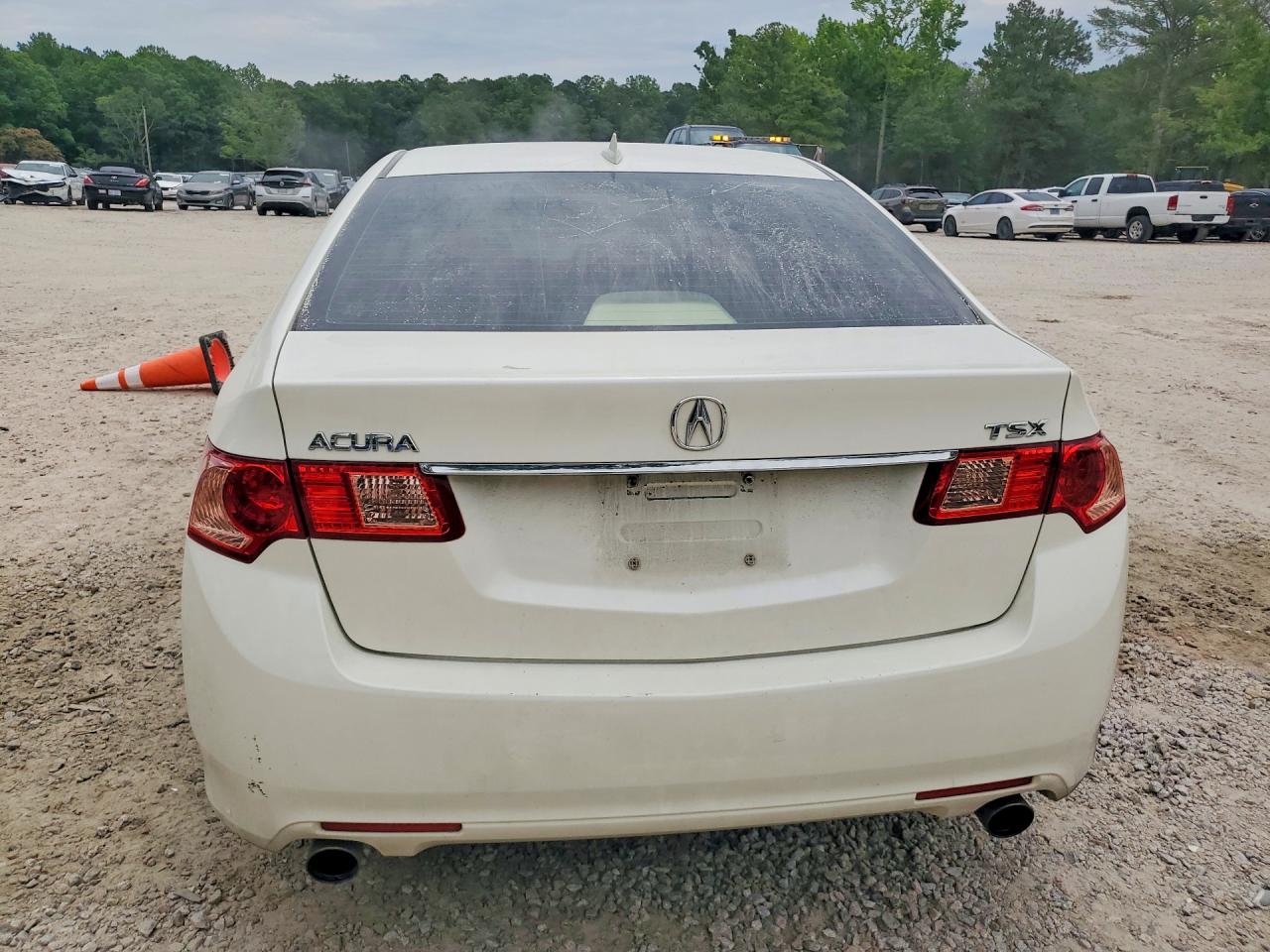 2011 Acura Tsx White vin: JH4CU2F67BC014356