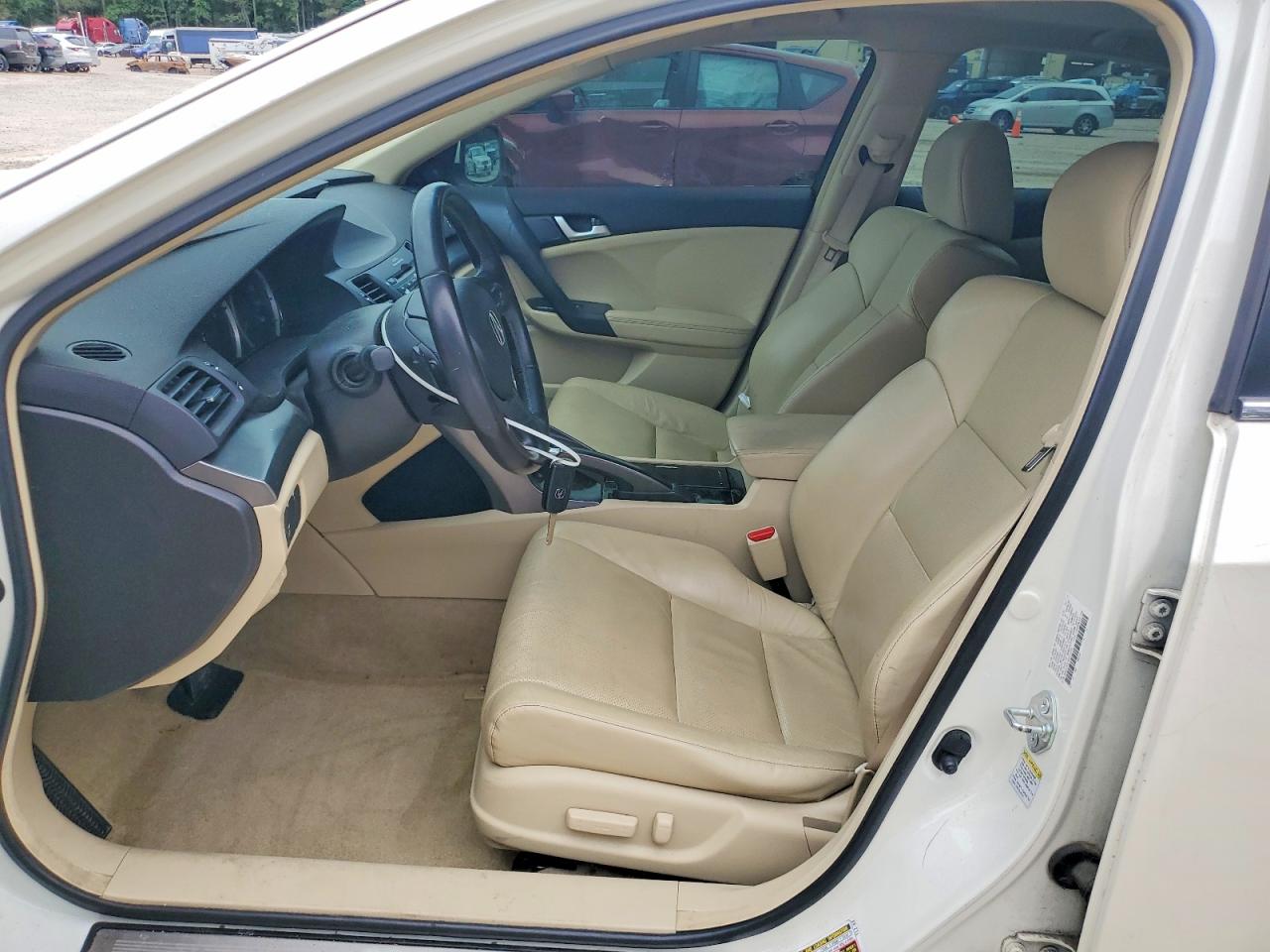 2011 Acura Tsx White vin: JH4CU2F67BC014356