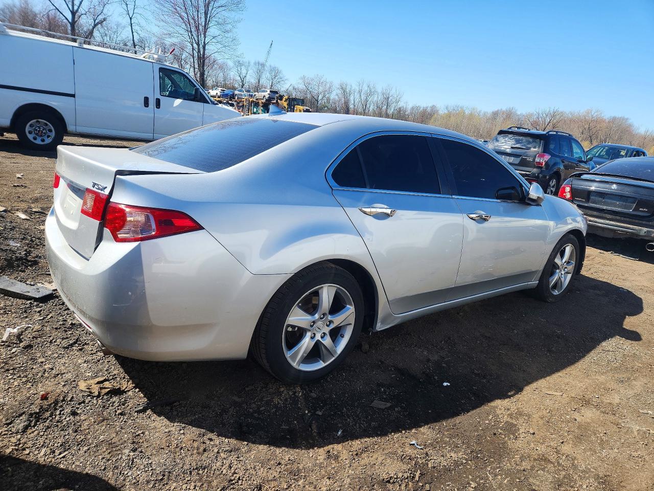 2011 Acura Tsx Silver vin: JH4CU2F67BC016544