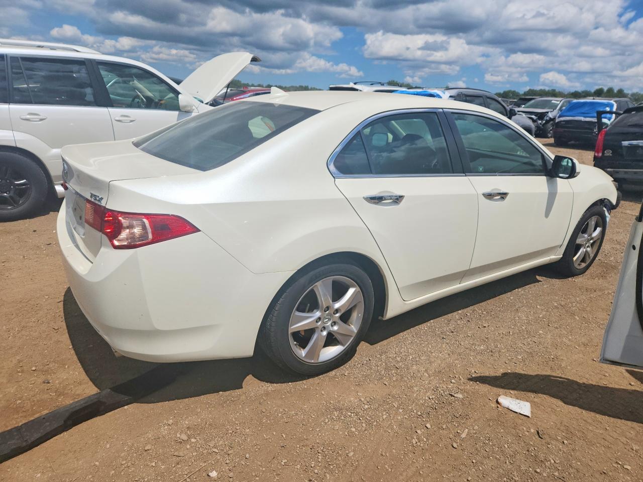 2011 Acura Tsx White vin: JH4CU2F67BC018519