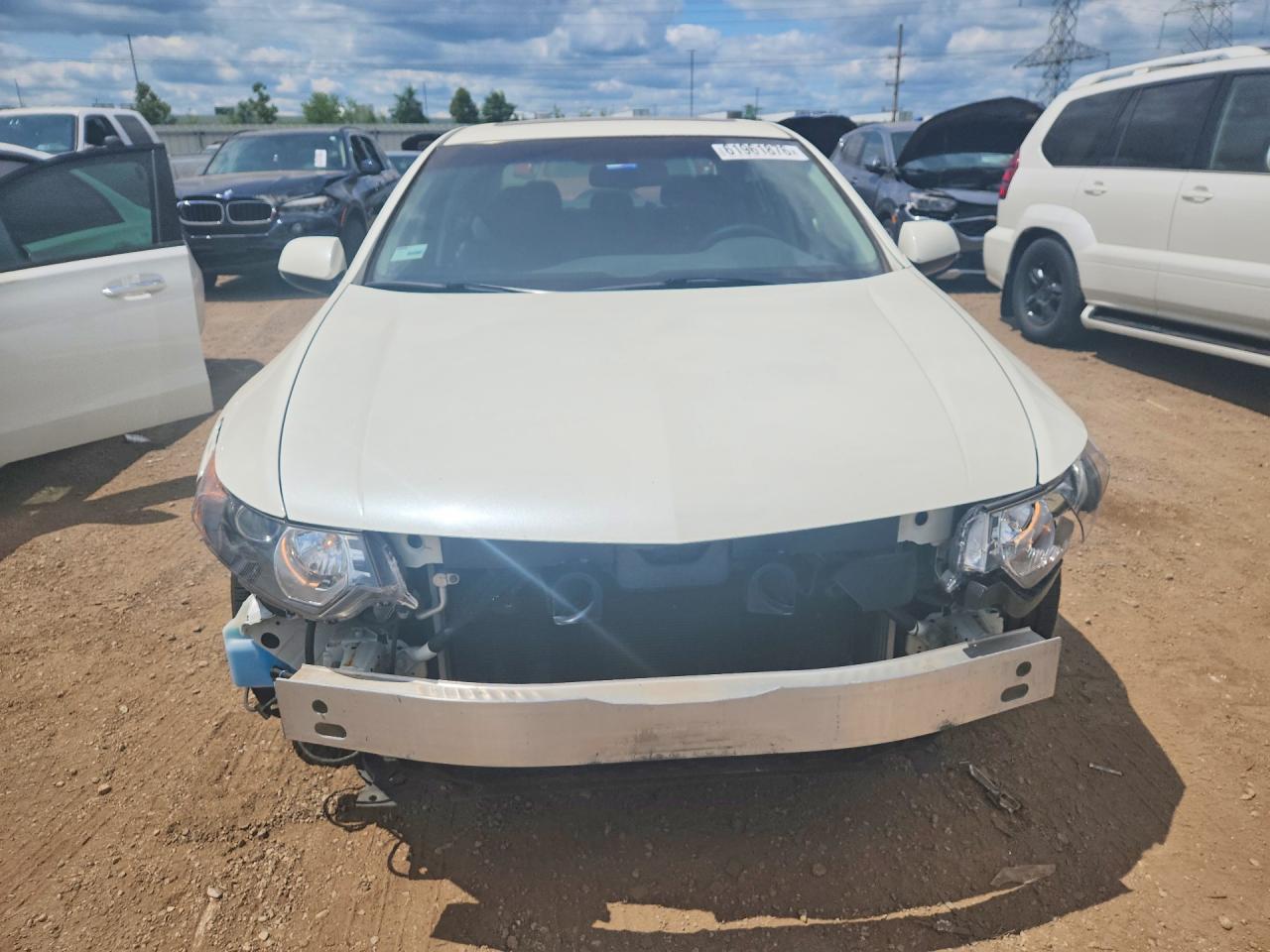 2011 Acura Tsx White vin: JH4CU2F67BC018519