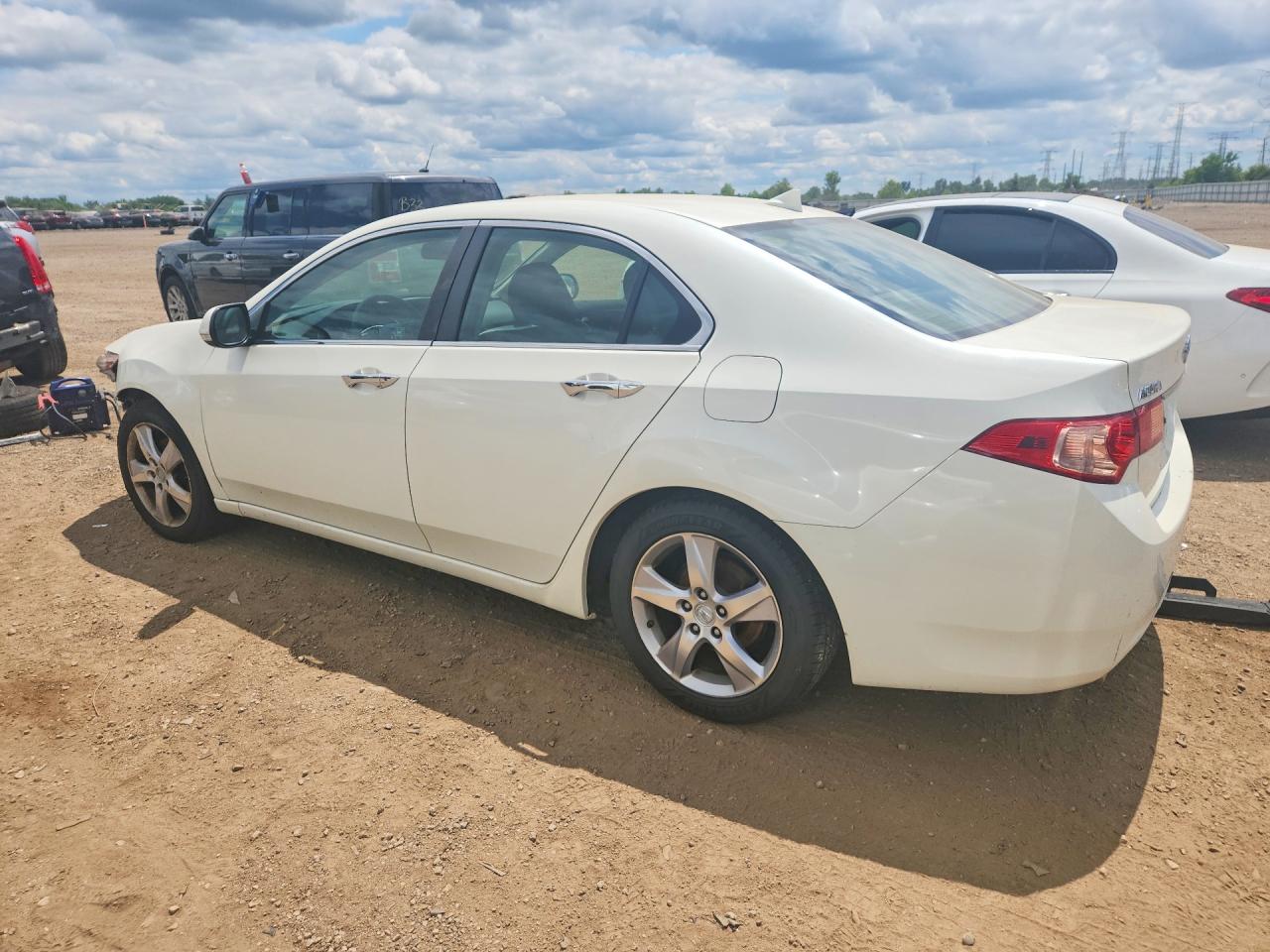 2011 Acura Tsx White vin: JH4CU2F67BC018519