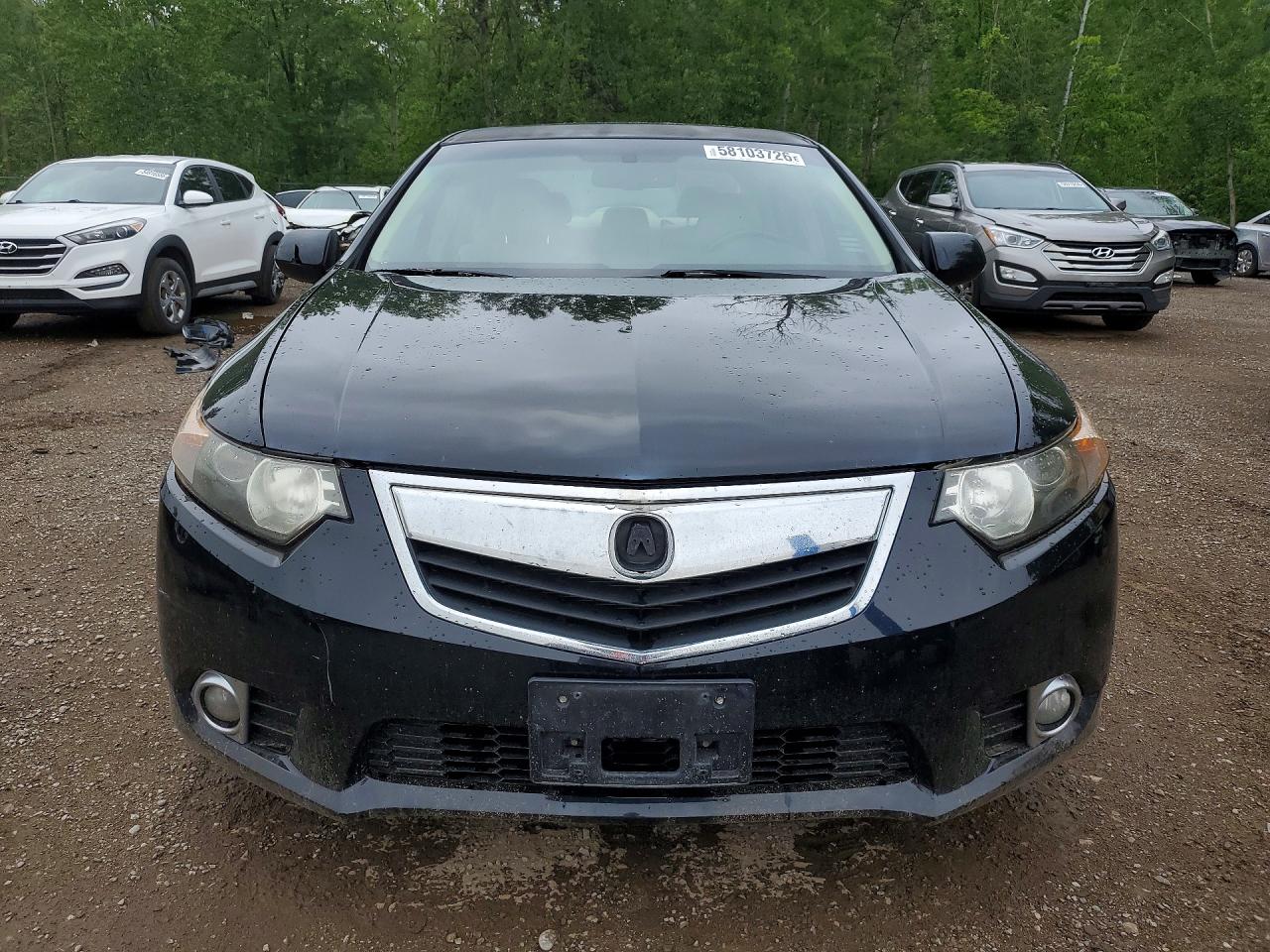 2011 Acura Tsx Black vin: JH4CU2F67BC800318