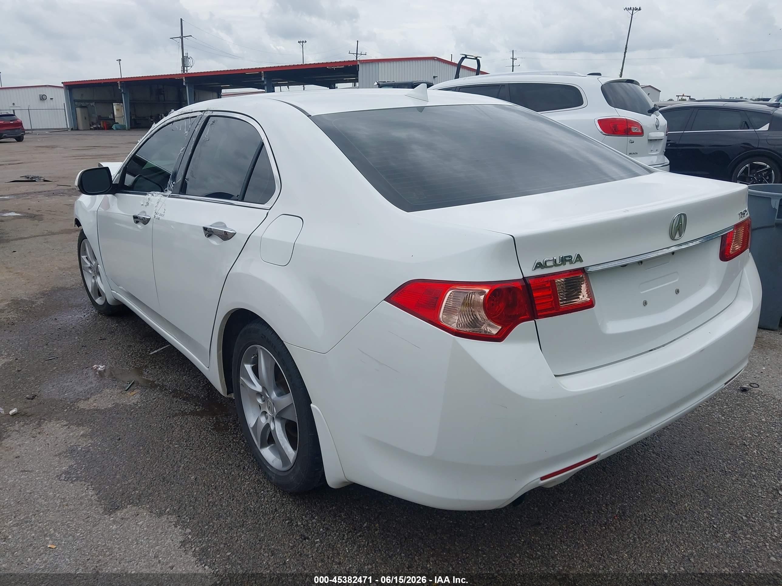 2013 Acura Tsx 2.4 White vin: JH4CU2F67DC003442