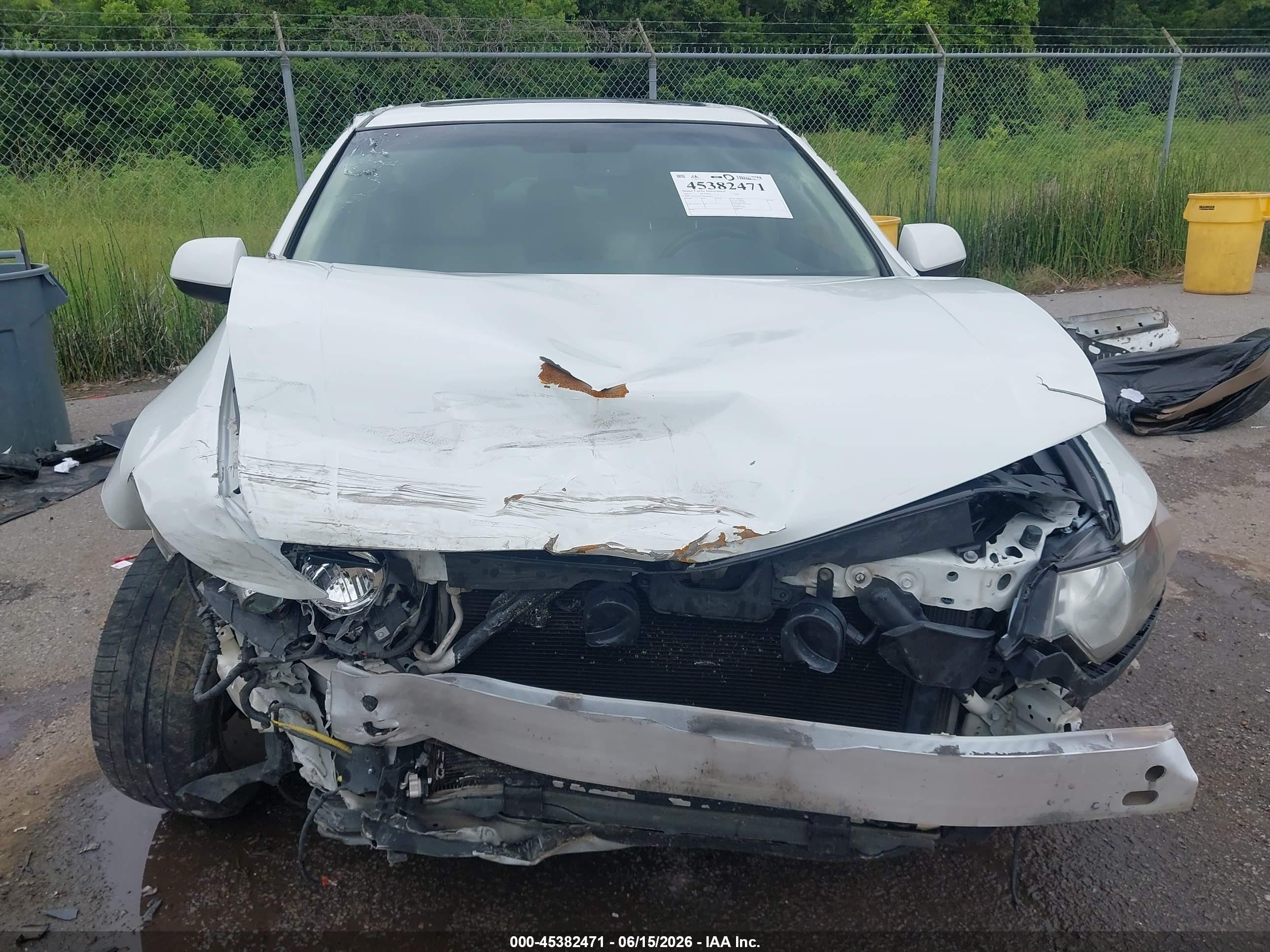 2013 Acura Tsx 2.4 White vin: JH4CU2F67DC003442