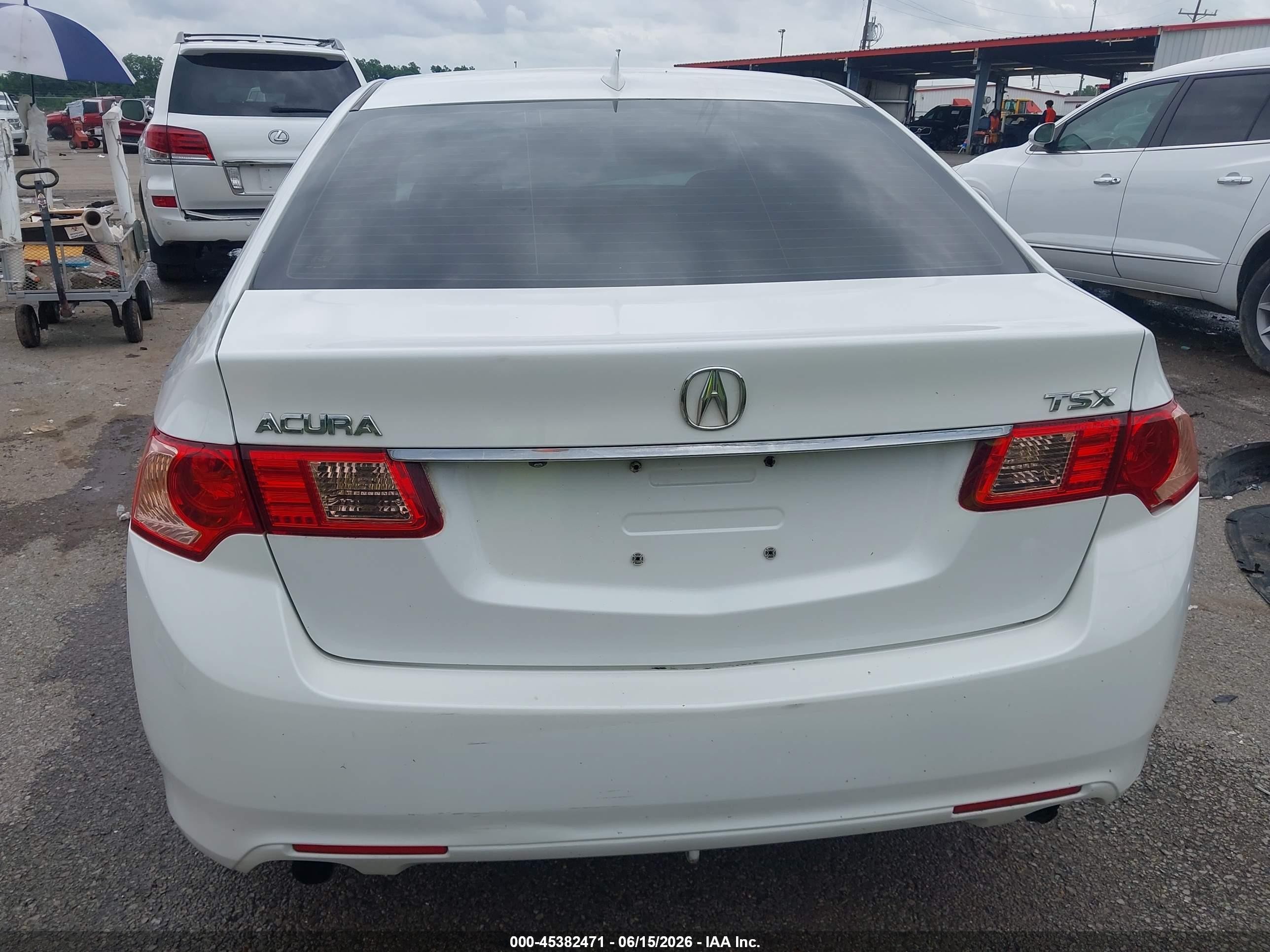 2013 Acura Tsx 2.4 White vin: JH4CU2F67DC003442