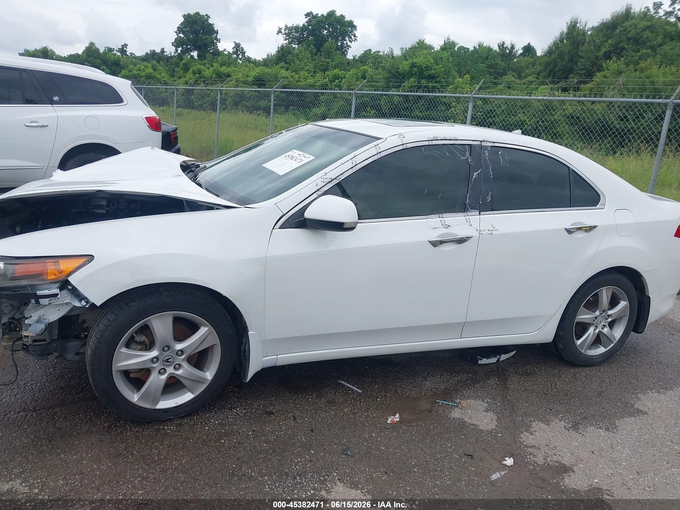 2013 Acura Tsx 2.4 White vin: JH4CU2F67DC003442