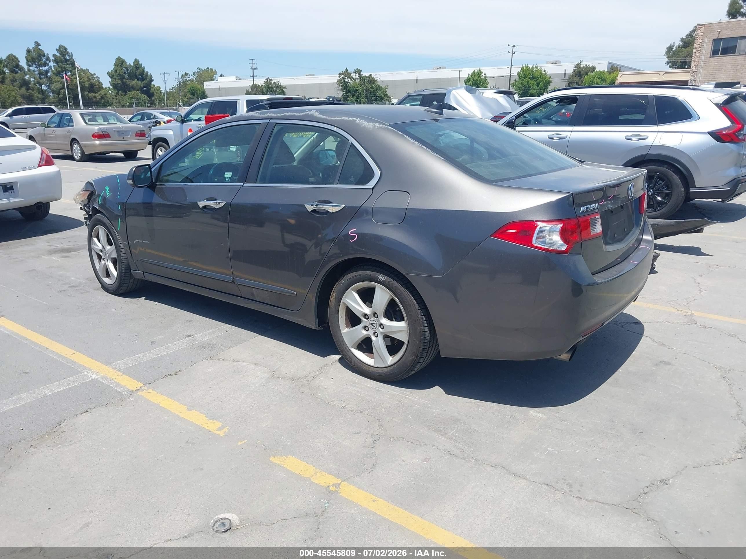 2010 Acura Tsx 2.4 Gray vin: JH4CU2F68AC006703