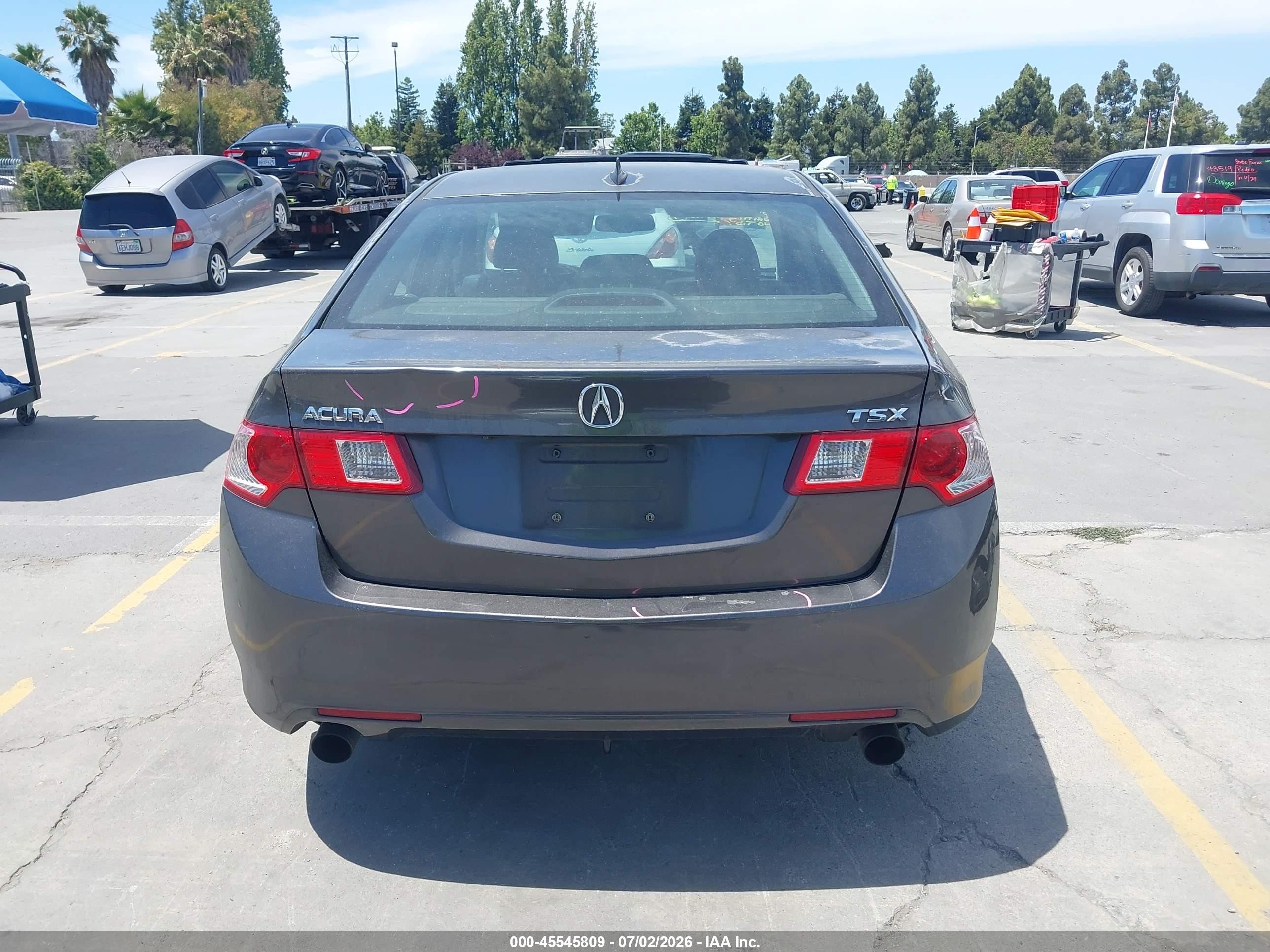 2010 Acura Tsx 2.4 Gray vin: JH4CU2F68AC006703