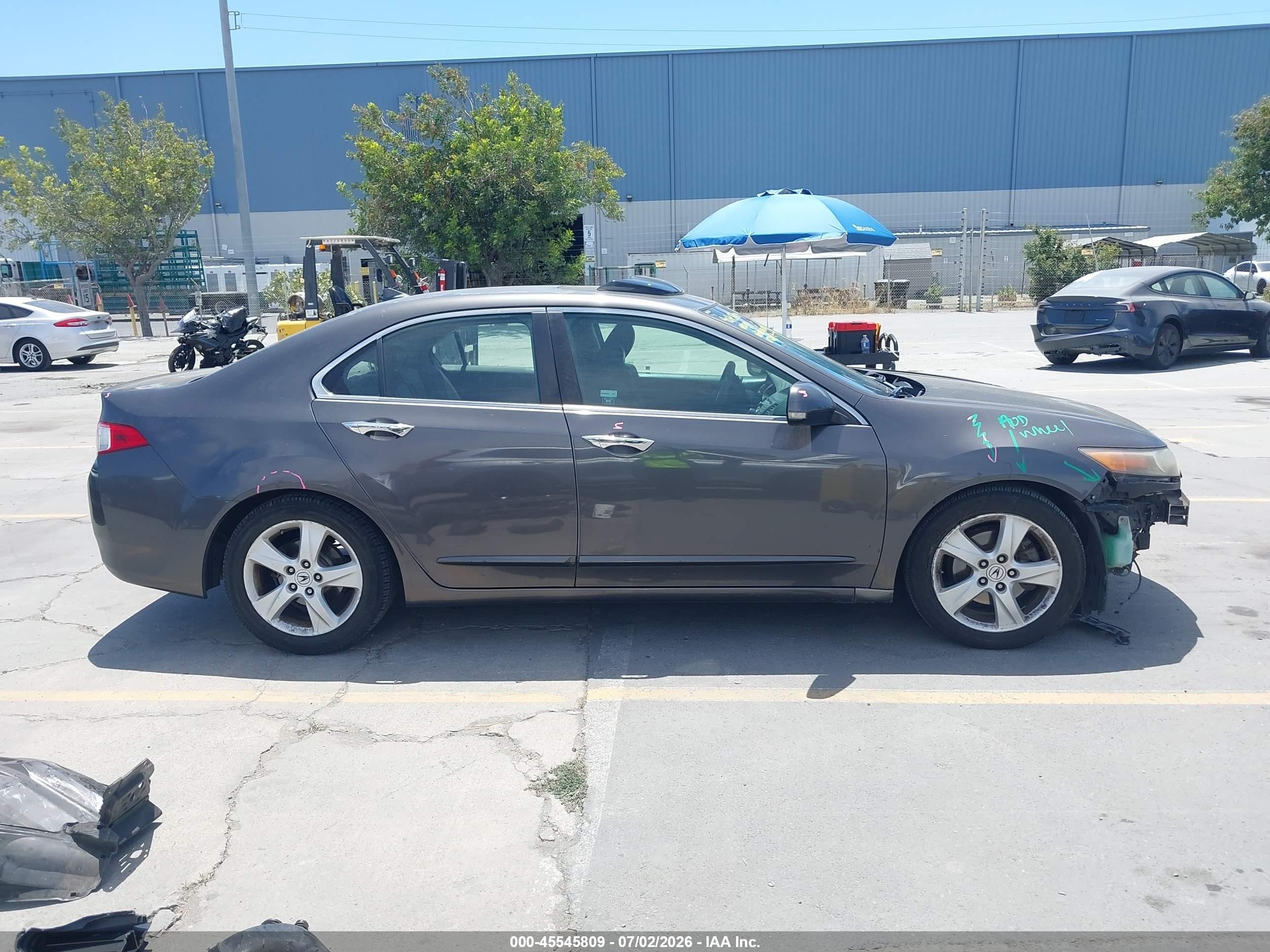 2010 Acura Tsx 2.4 Gray vin: JH4CU2F68AC006703