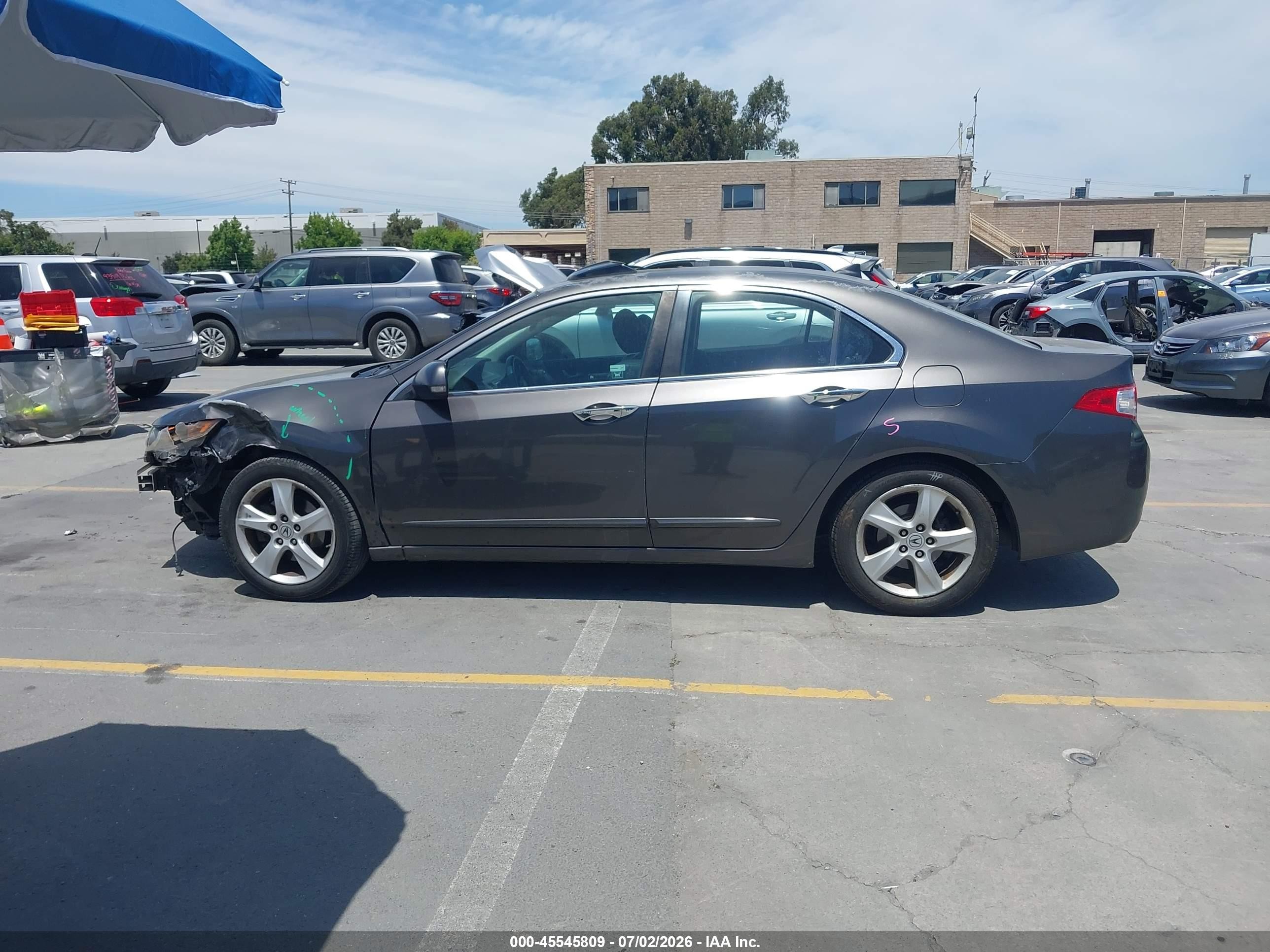 2010 Acura Tsx 2.4 Gray vin: JH4CU2F68AC006703