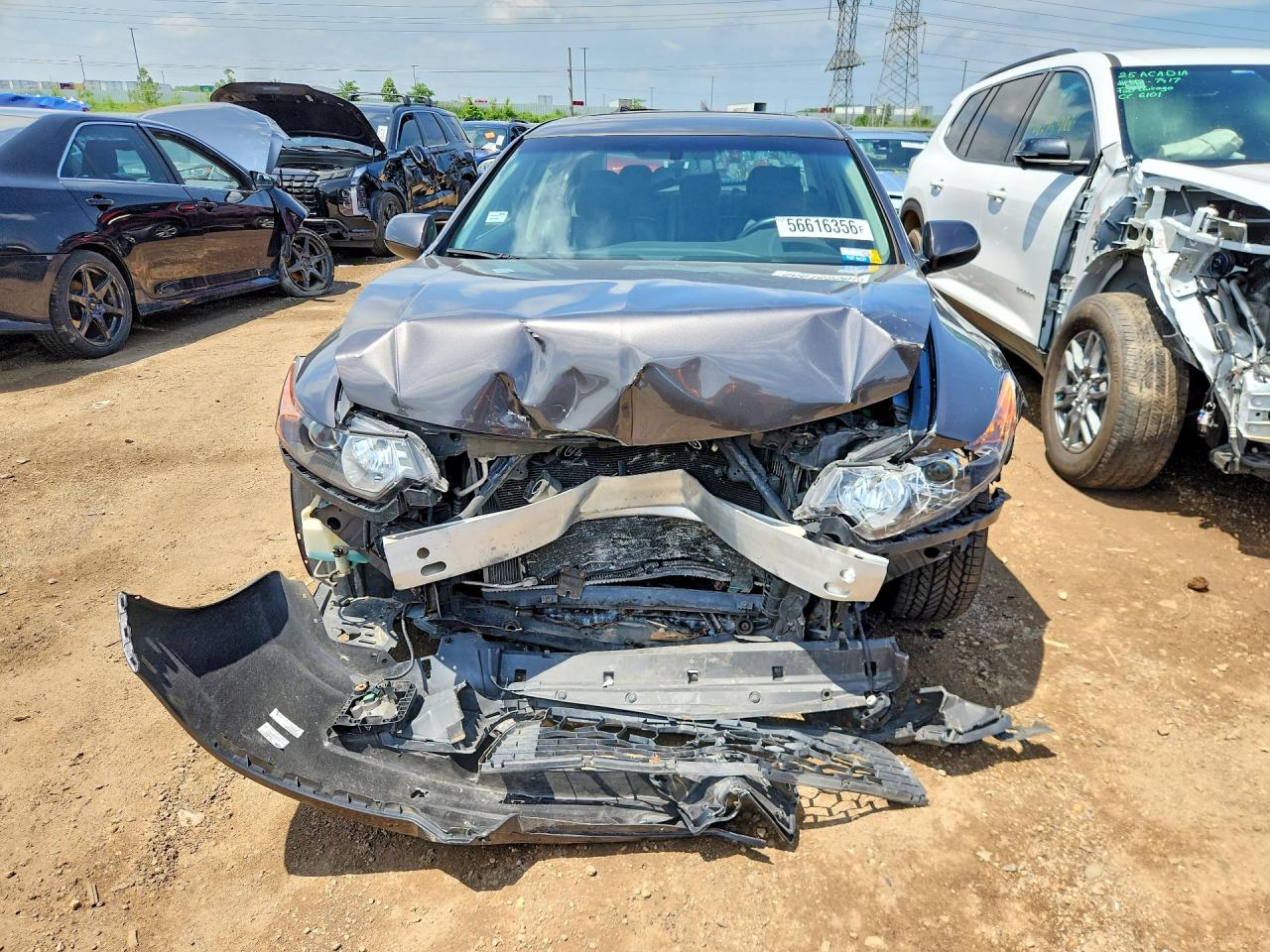 2010 Acura Tsx Gray vin: JH4CU2F68AC010153