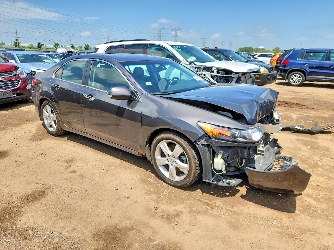 2010 Acura Tsx Gray vin: JH4CU2F68AC010153