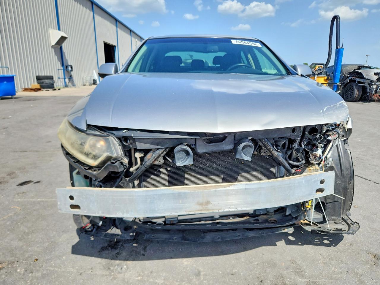 2010 Acura Tsx Silver vin: JH4CU2F68AC014011