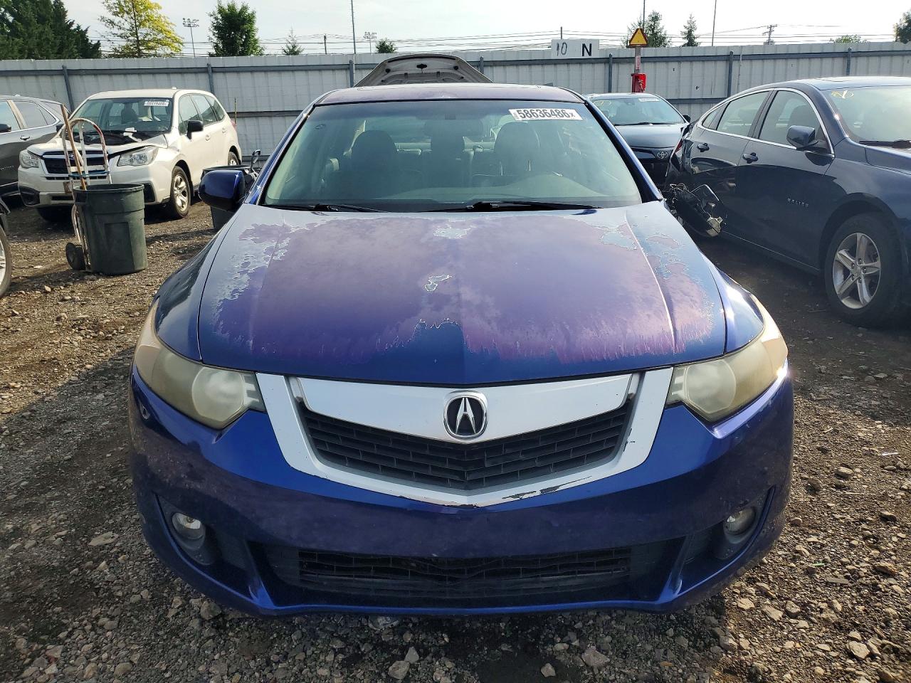 2010 Acura Tsx Blue vin: JH4CU2F68AC016535