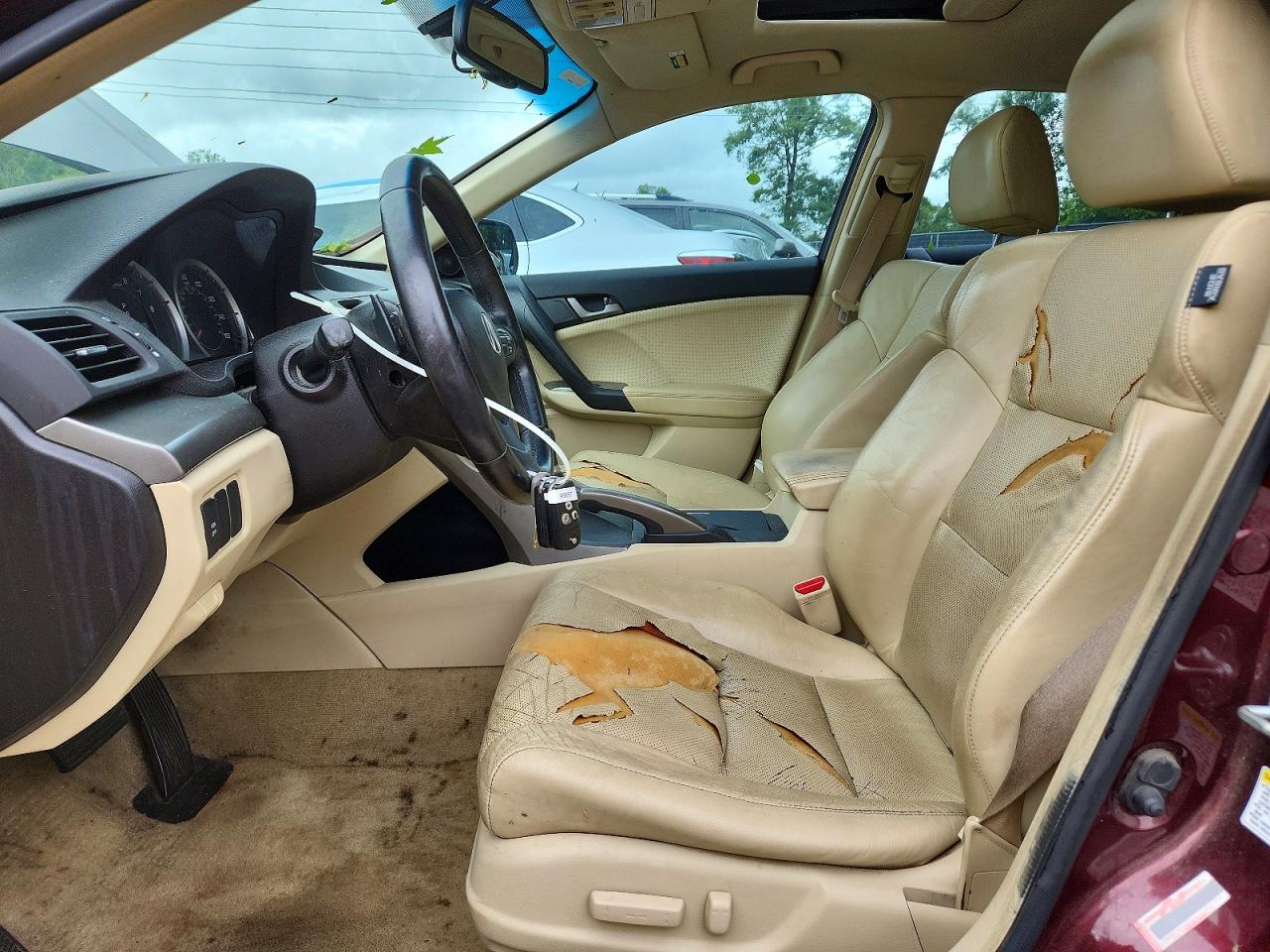 2010 Acura Tsx Бордовый vin: JH4CU2F68AC017877