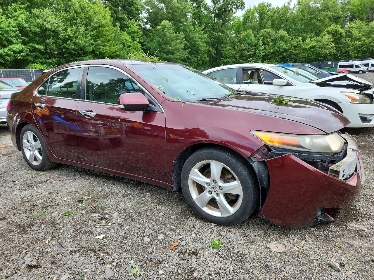 2010 Acura Tsx Бордовый vin: JH4CU2F68AC017877