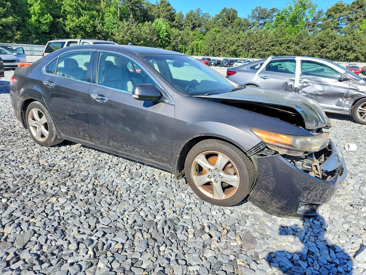 2010 Acura Tsx Gray vin: JH4CU2F68AC022447