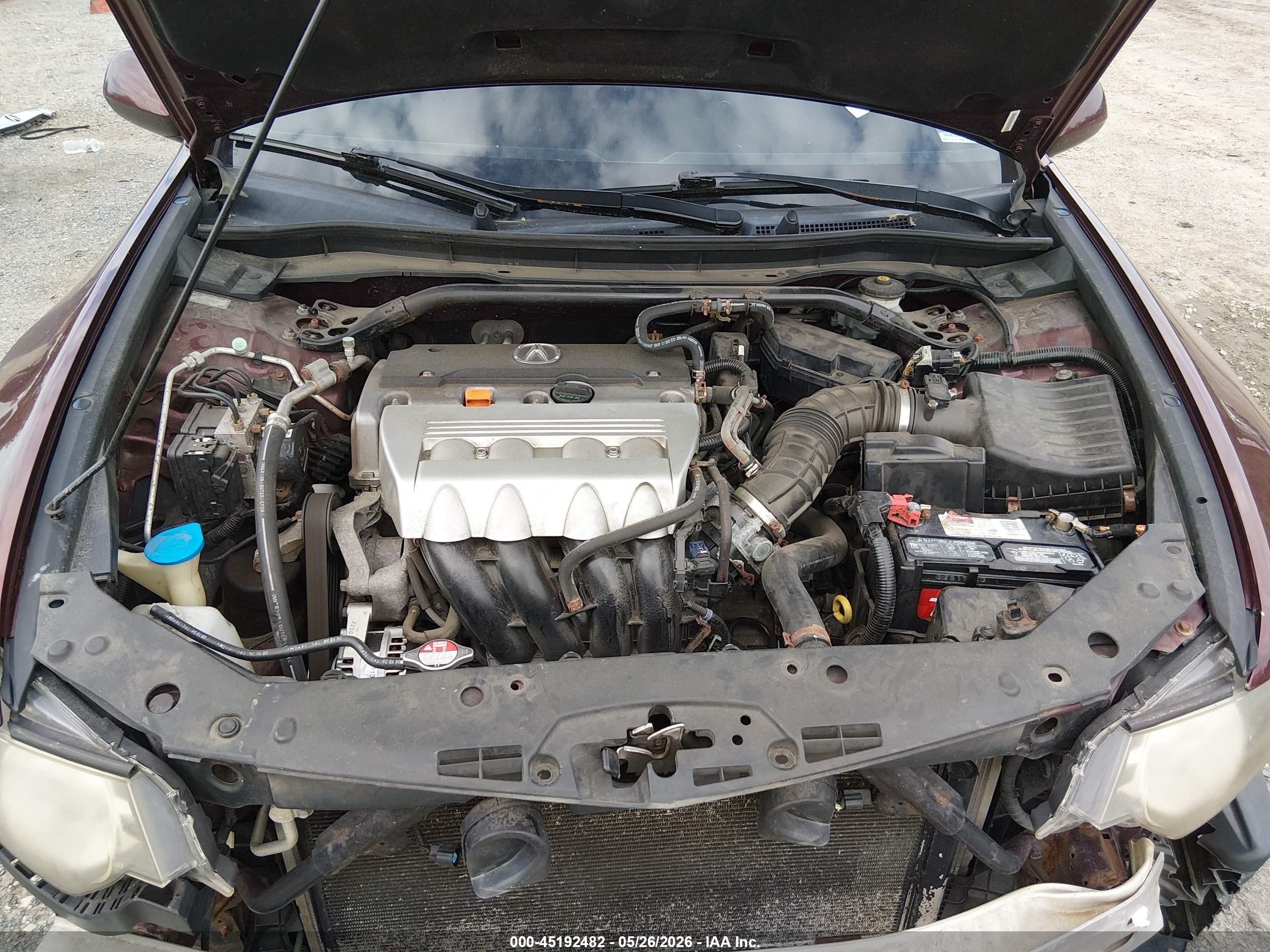 2010 Acura Tsx 2.4 Maroon vin: JH4CU2F68AC023372