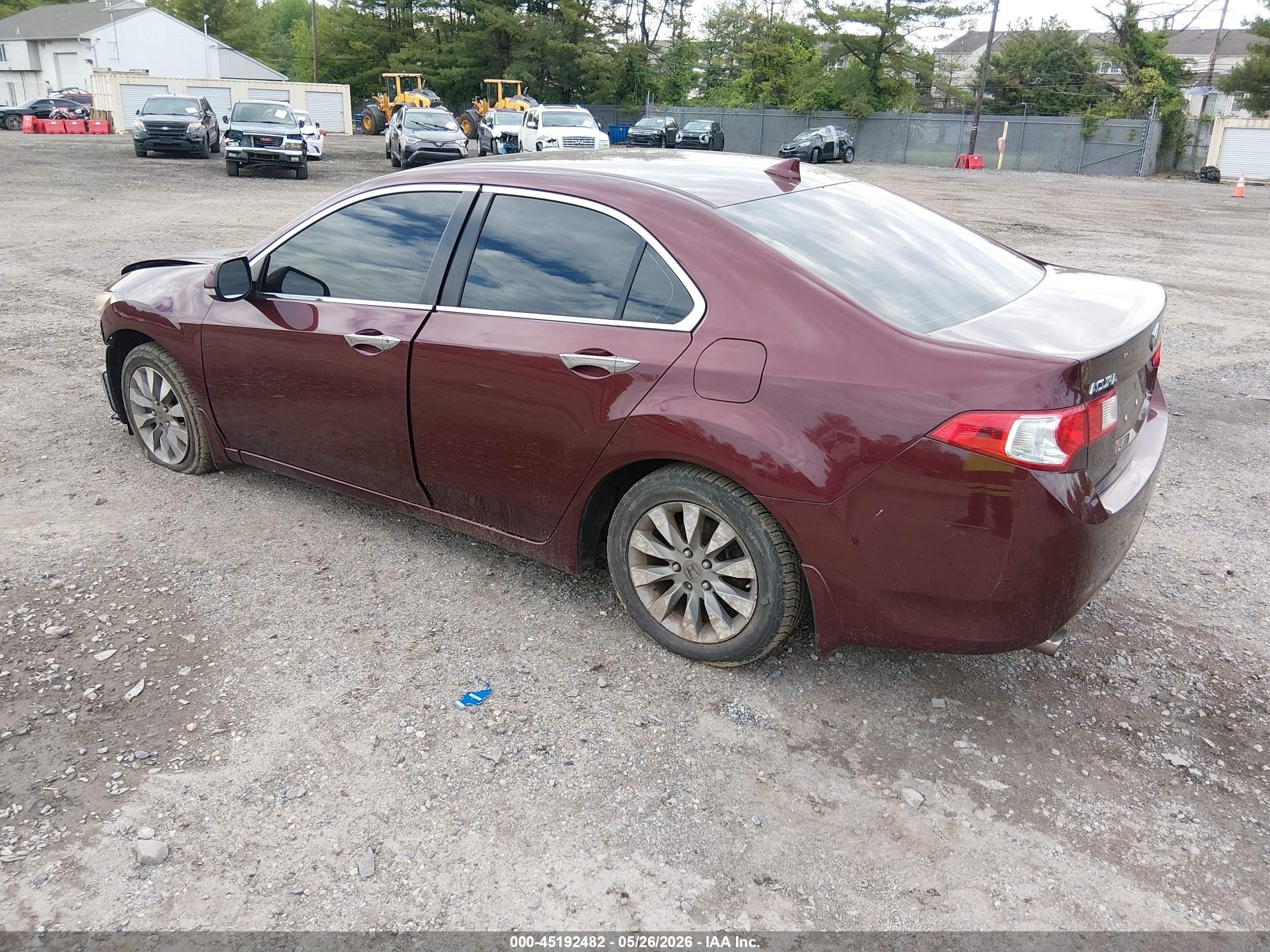 2010 Acura Tsx 2.4 Maroon vin: JH4CU2F68AC023372