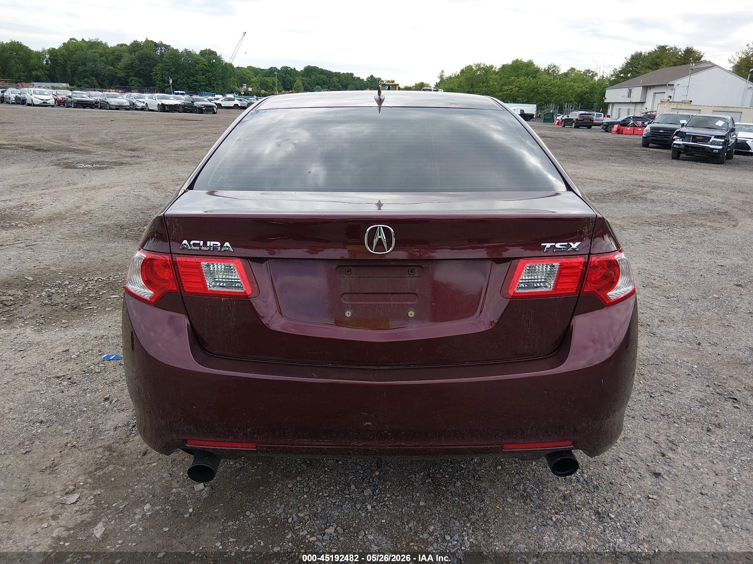 2010 Acura Tsx 2.4 Maroon vin: JH4CU2F68AC023372