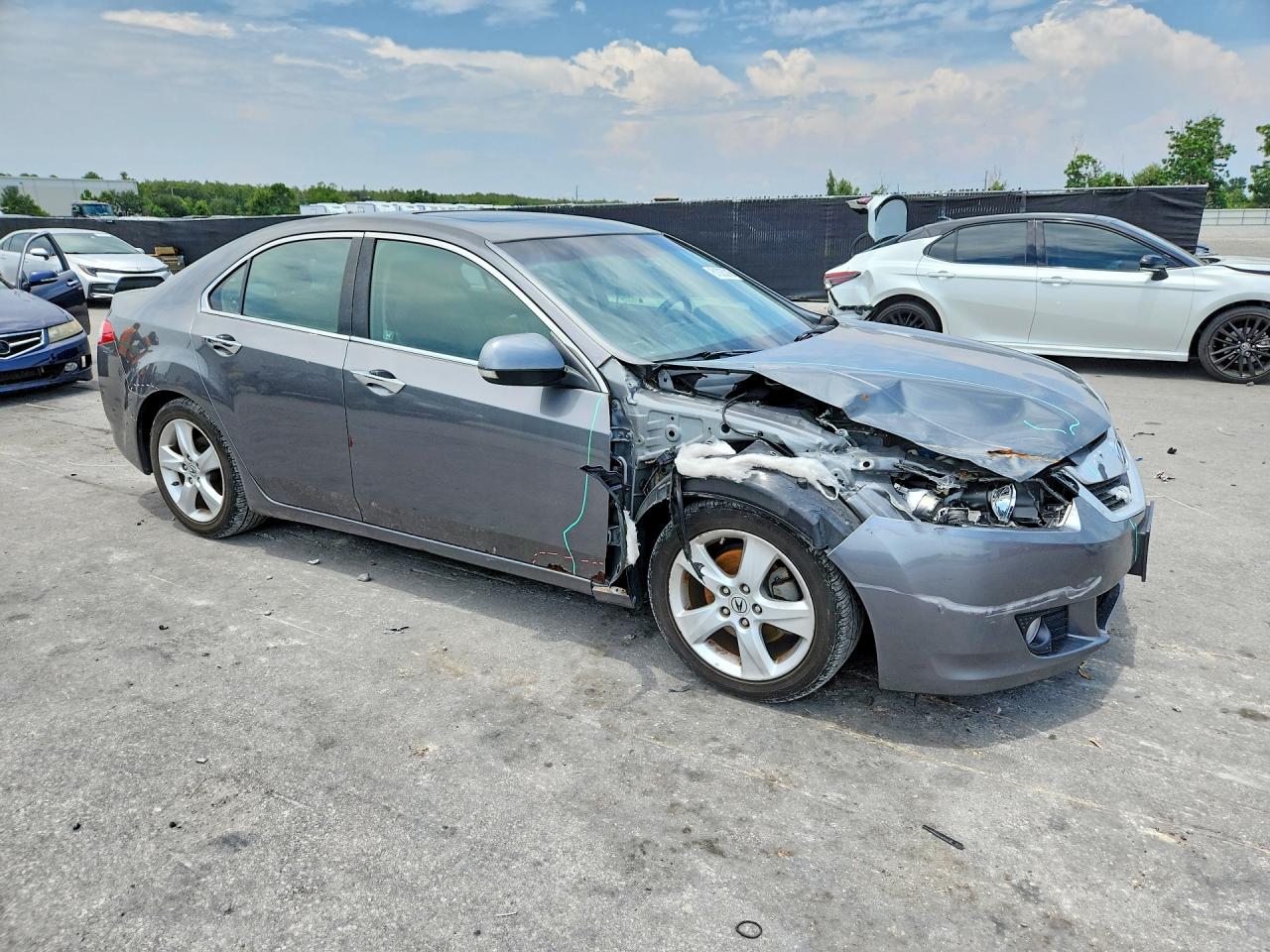 2010 Acura Tsx Gray vin: JH4CU2F68AC026529