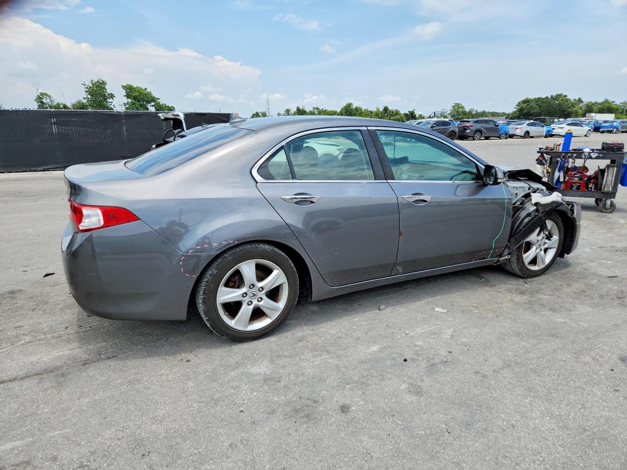 2010 Acura Tsx Gray vin: JH4CU2F68AC026529